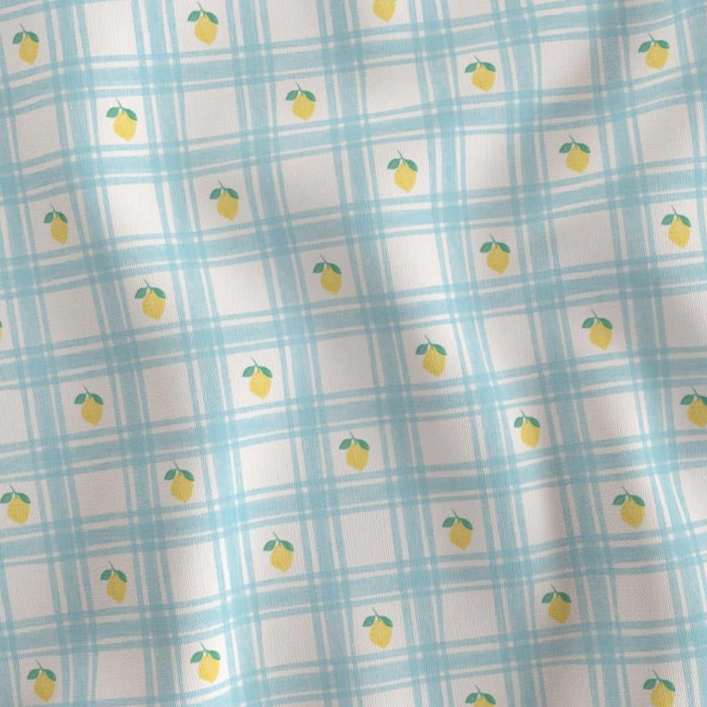 BLUE GINGHAM LEMONS