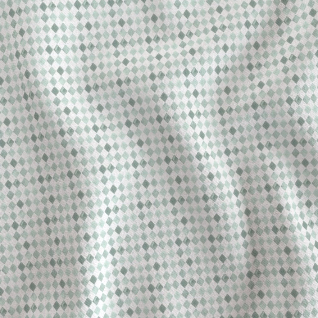 SOFT SAGE GREEN DIAMOND PRINT