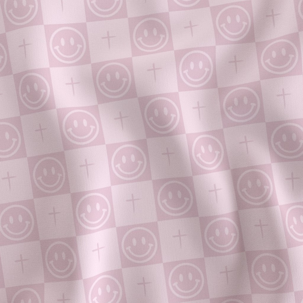 PINK SMILEY CROSS