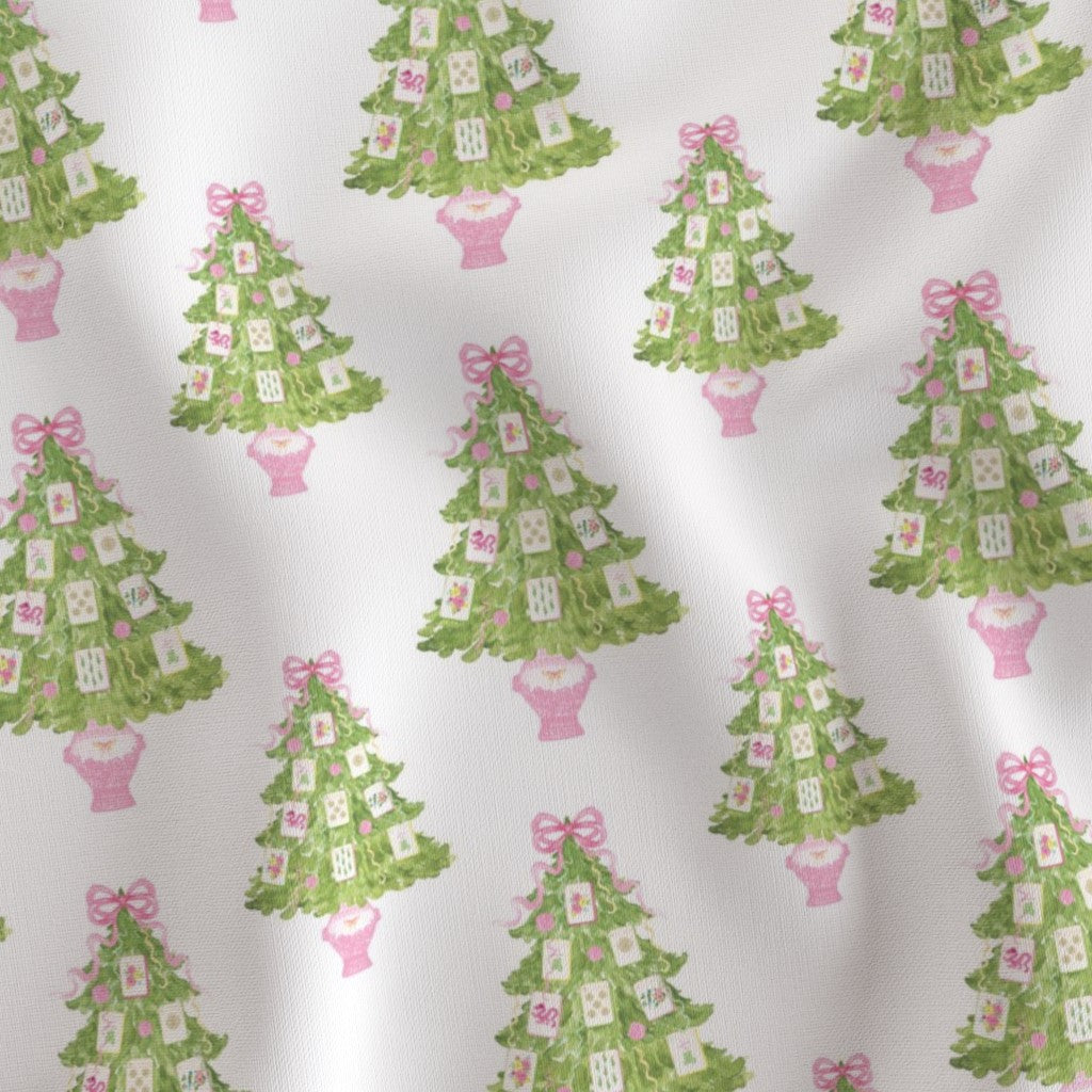 PINK MAHJONG CHRISTMAS TREES