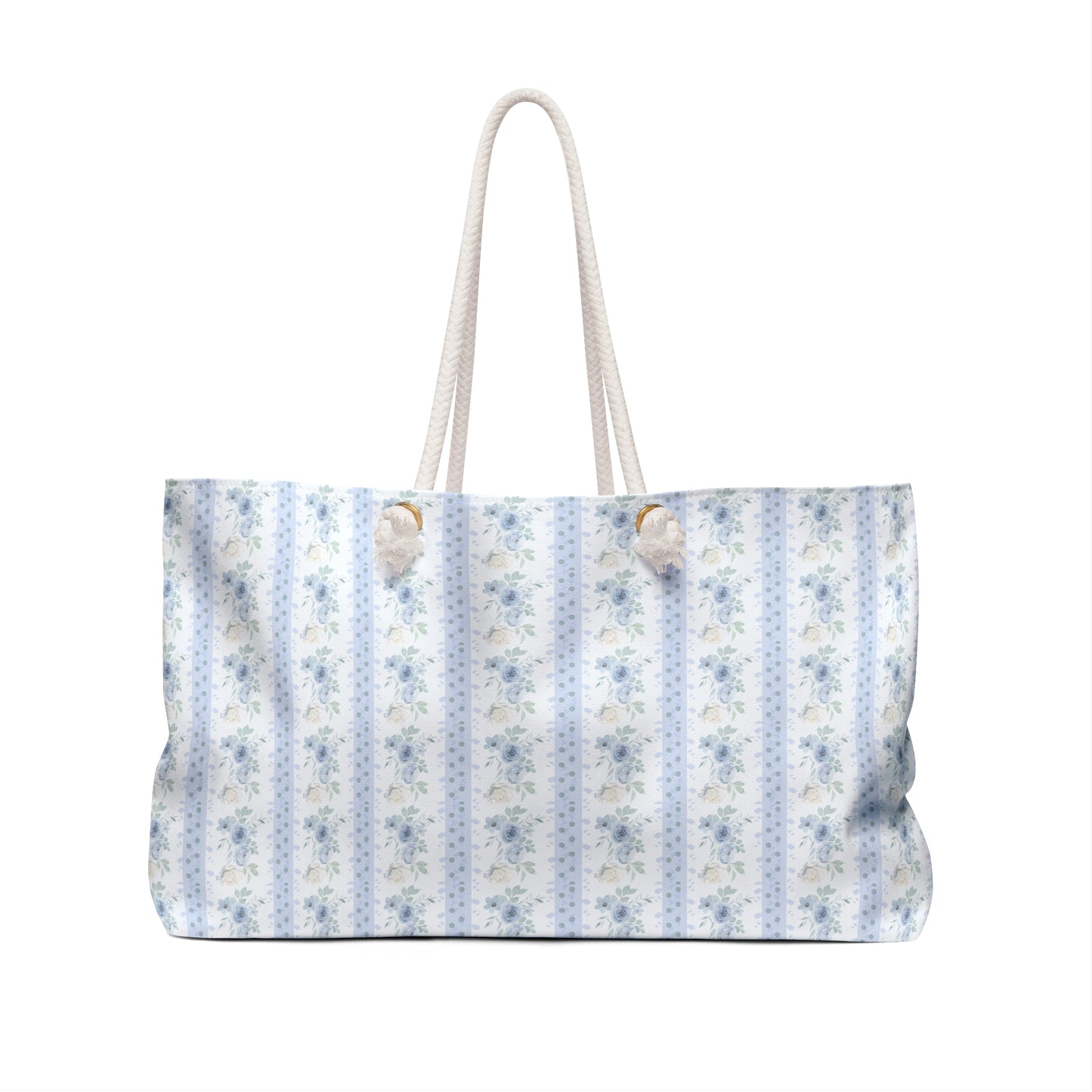 BLUE FLORAL WEEKENDER BAG