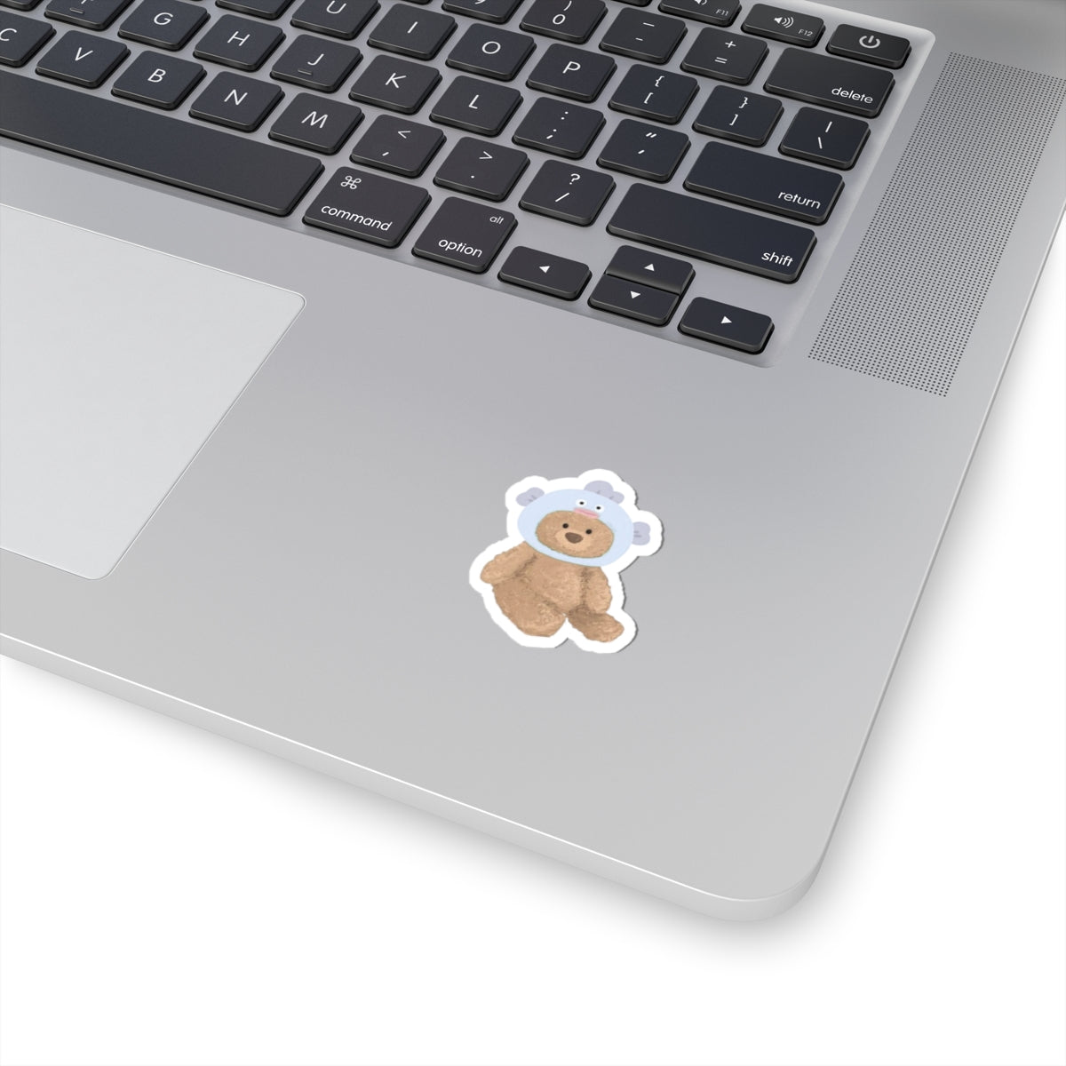TEDDY BEAR FISH COSTUME STICKER