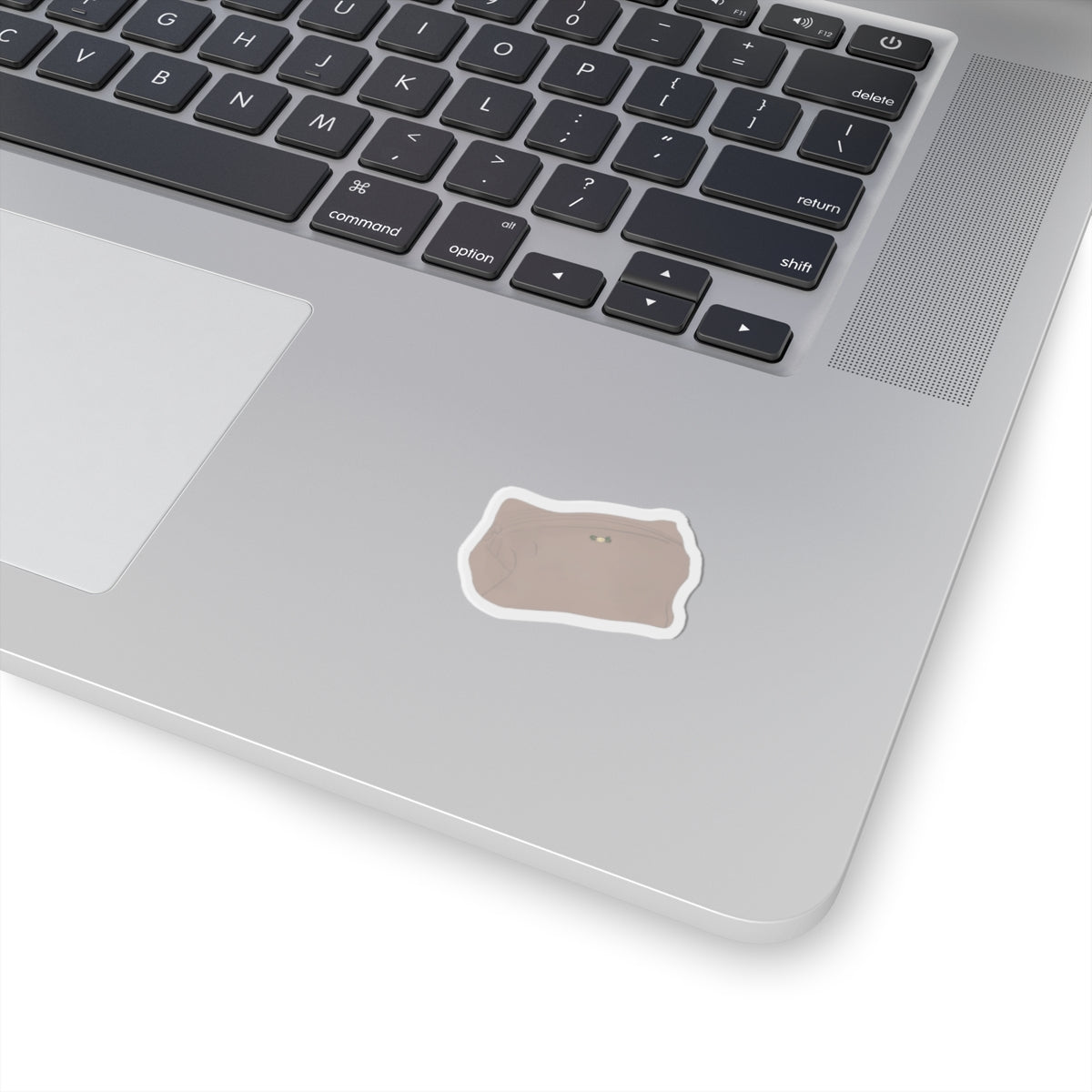 BROWN MAKEUP BAG STICKER