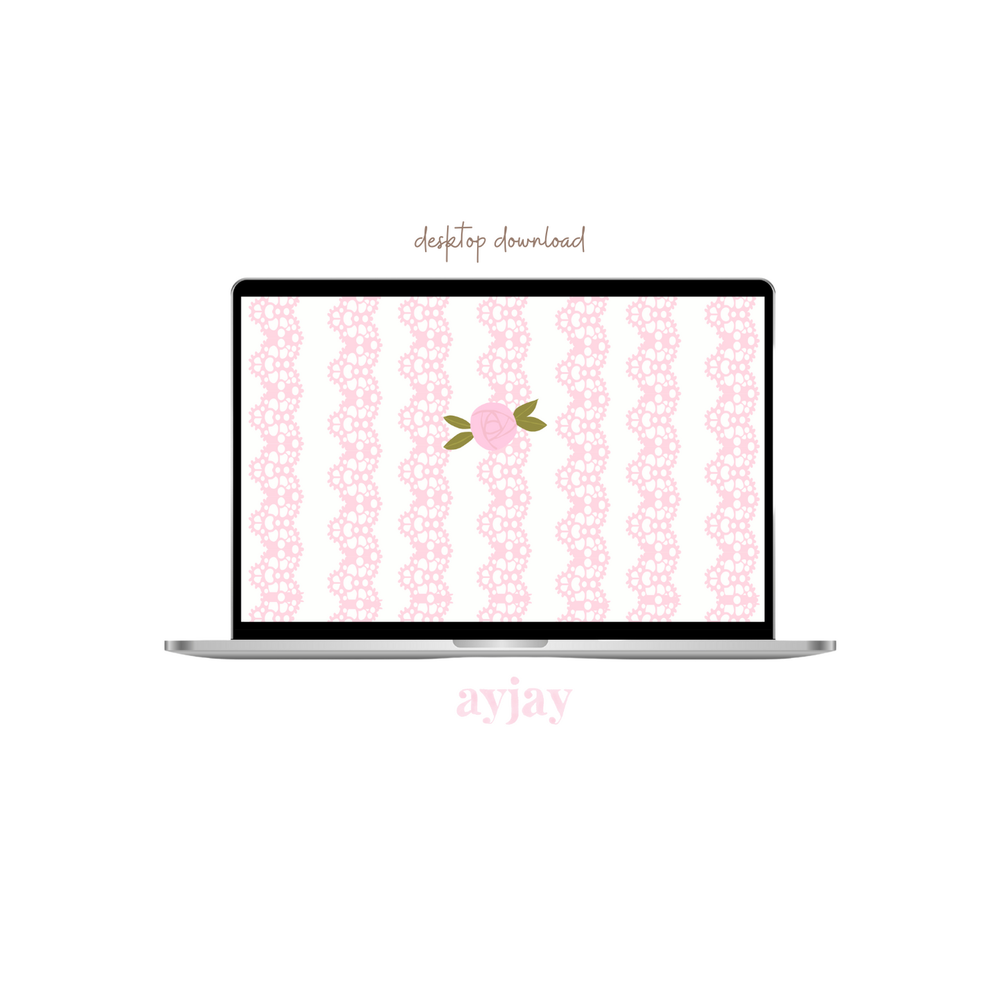 AYJAY PINK LACE KNIT SCREENSAVER