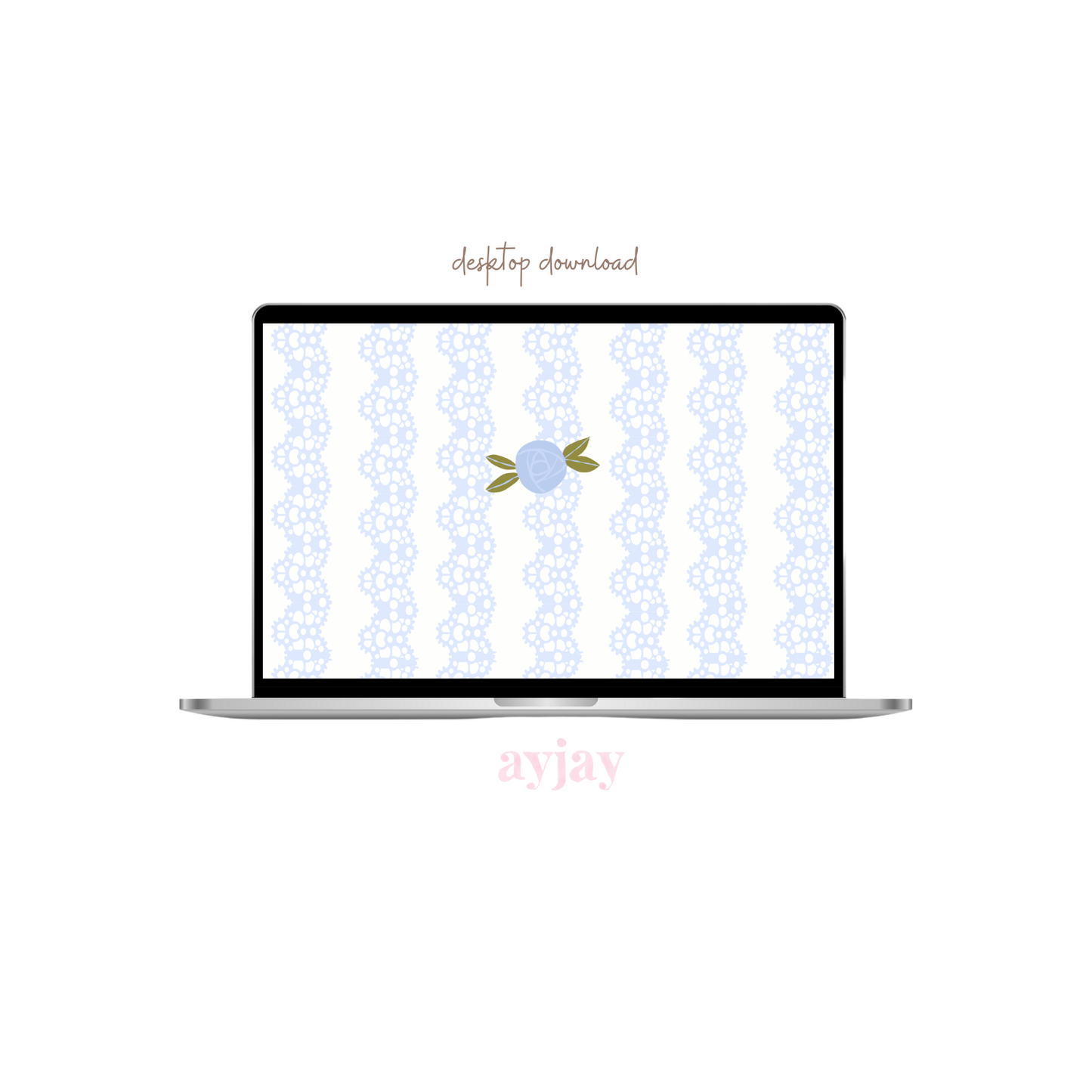 AYJAY BLUE LACE KNIT SCREENSAVER