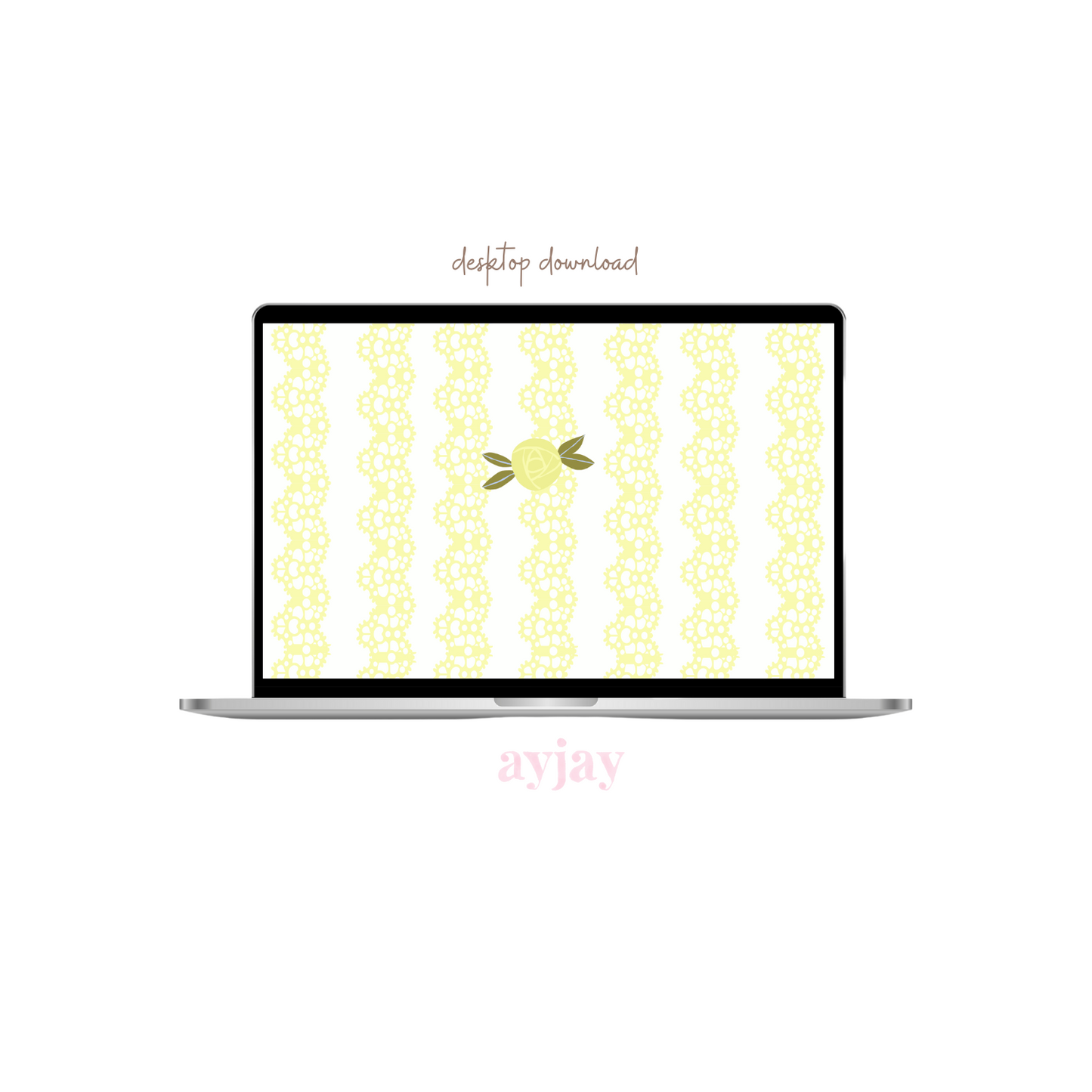 AYJAY YELLOW LACE KNIT SCREENSAVER