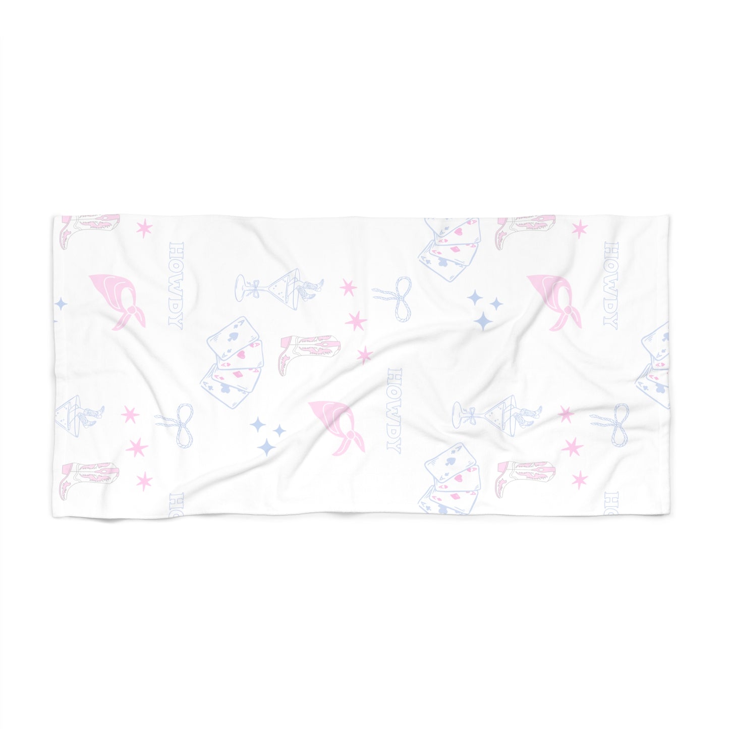 HOWDY COUNTRY COWGIRL BEACH TOWEL