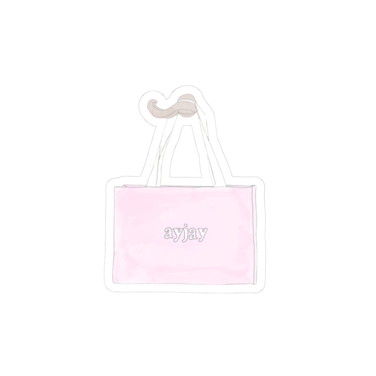 PINK GIFT BAG STICKER