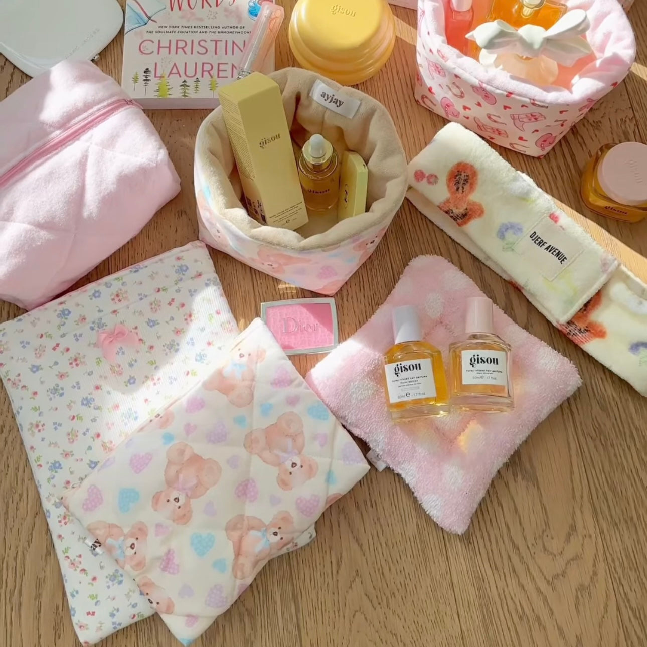 SWEETHEART TEDDY FLAT POUCH