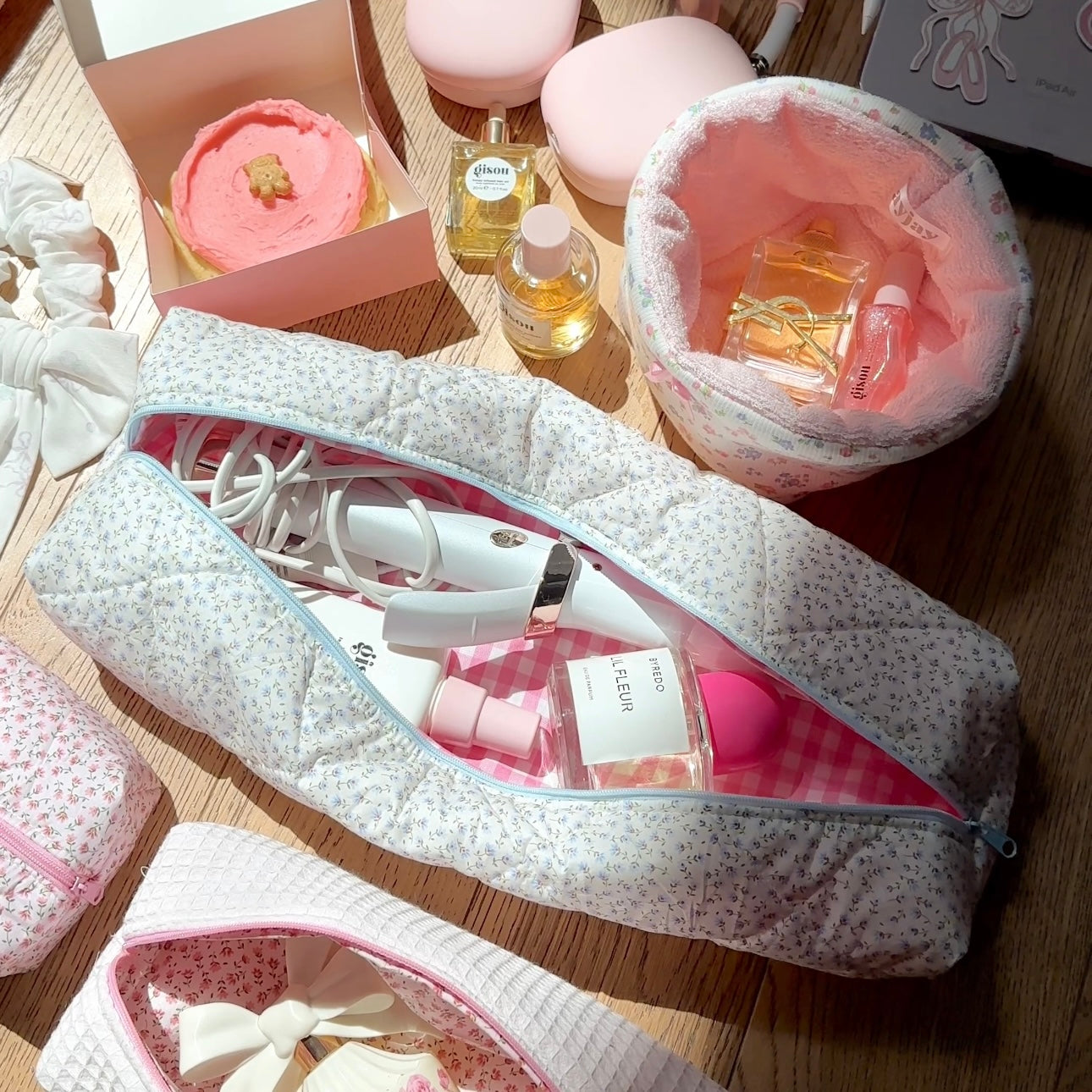 BLUE DITSY FLORAL HAIRTOOL DYSON BAG