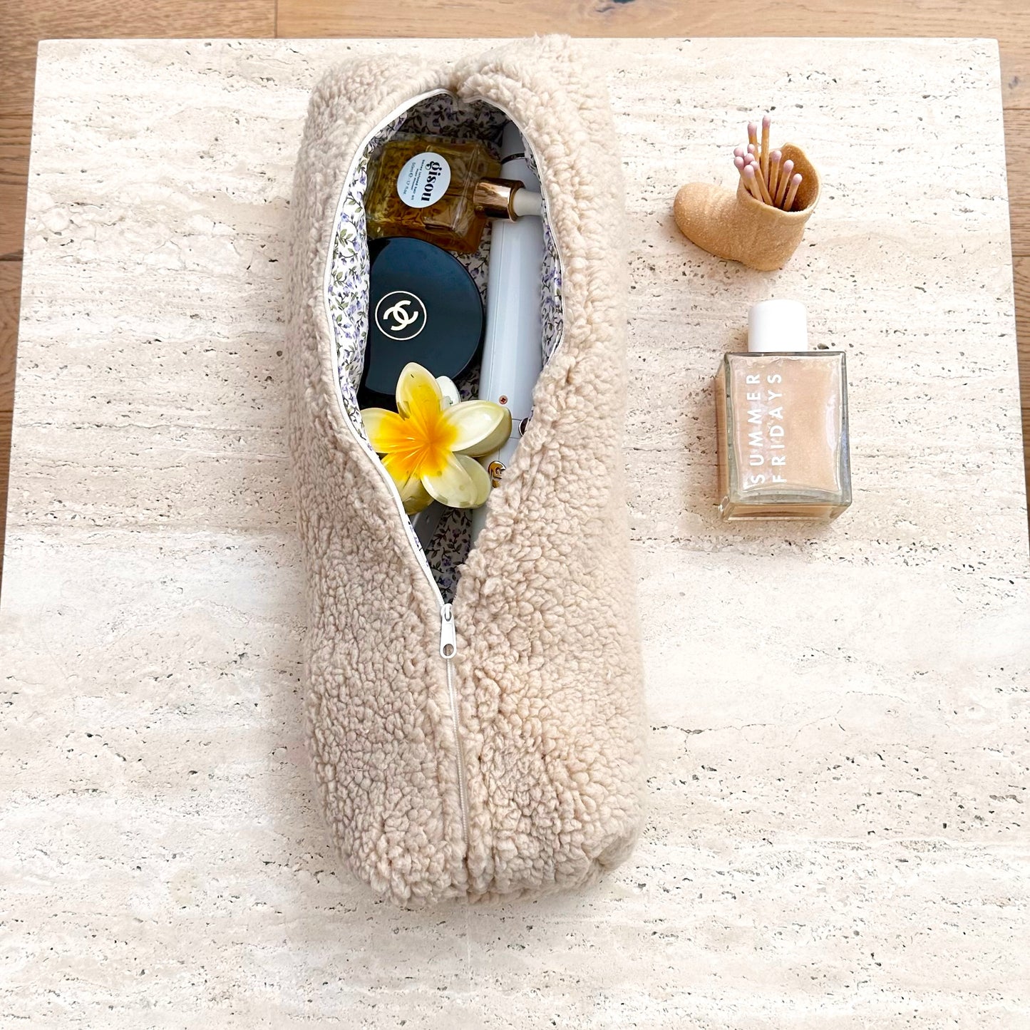 CAMEL SOFT TEDDY HAIRTOOL BAG-AYJAY