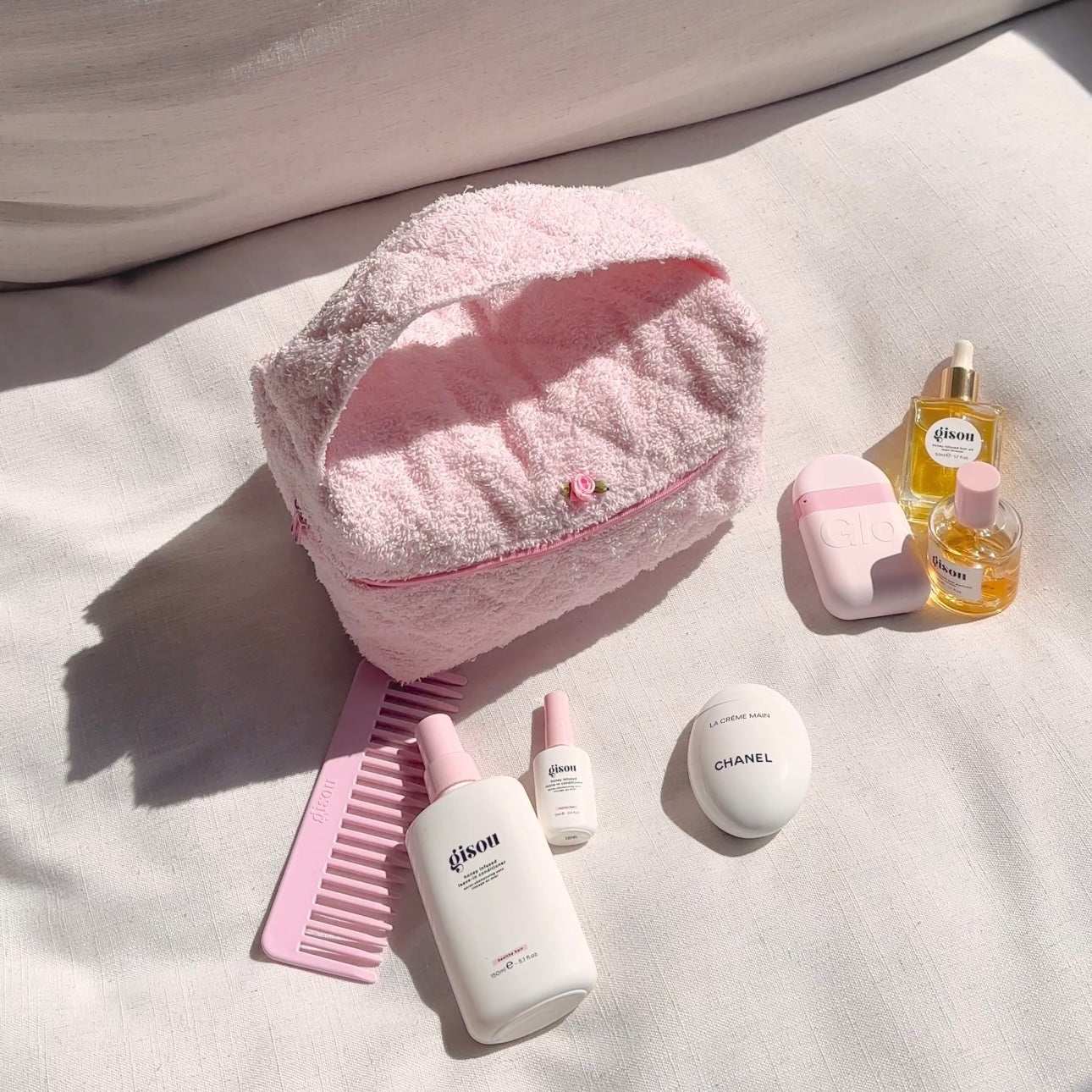 BABY PINK TEDDY HANDBAG-AYJAY