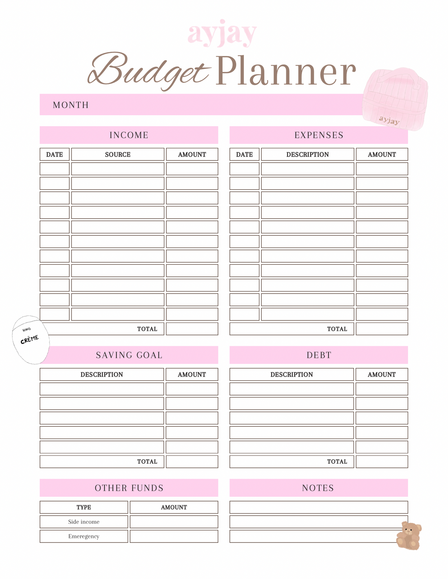AYJAY BUDGET PLANNER
