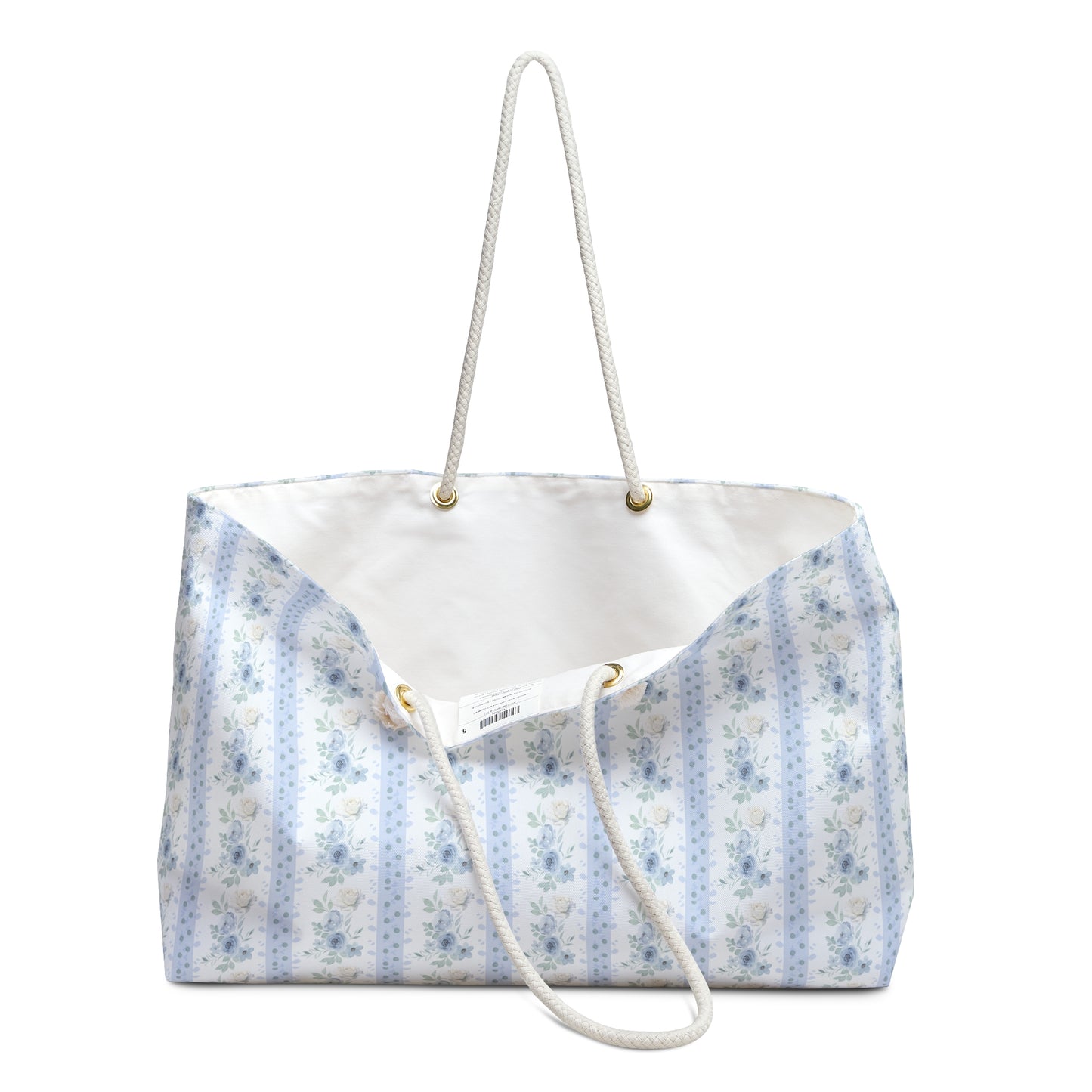 BLUE FLORAL WEEKENDER BAG