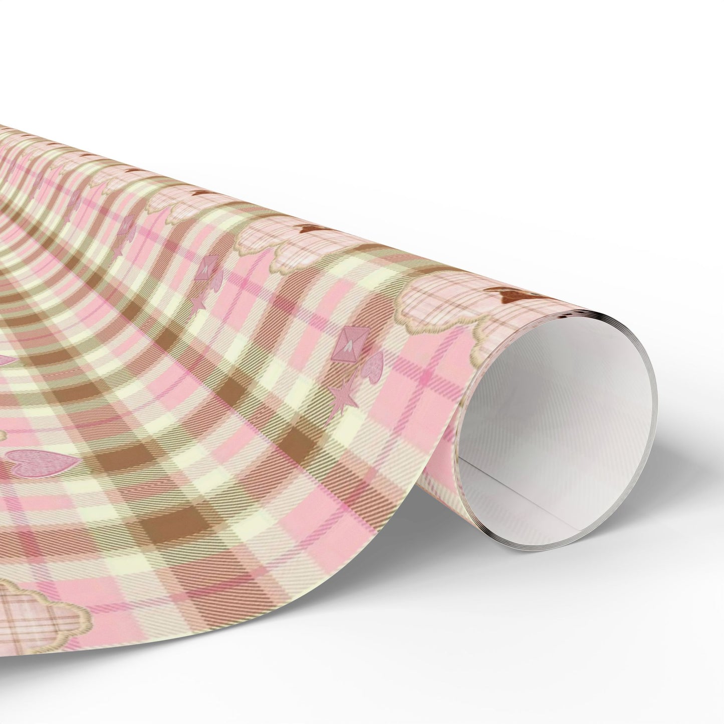 PLAID DEER WRAPPING PAPER ROLL