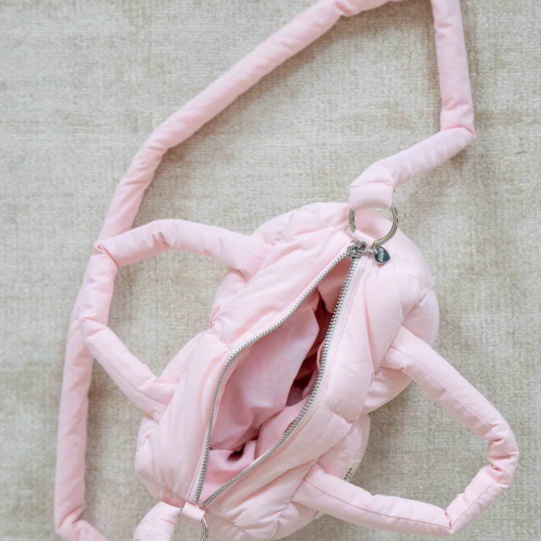PINK MINI CLOUD PUFFER DUFFLE BAG