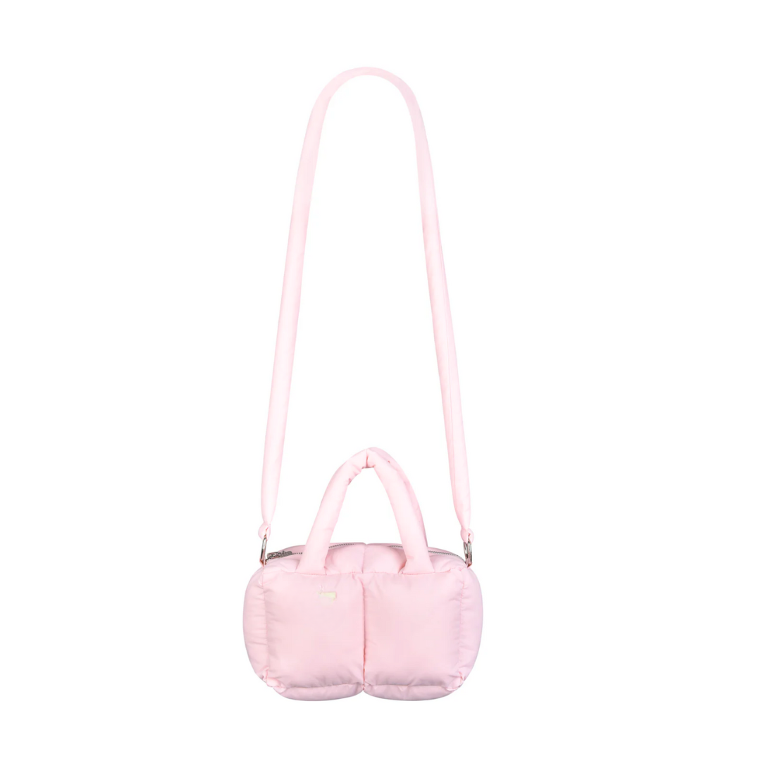 PINK MINI CLOUD PUFFER DUFFLE BAG