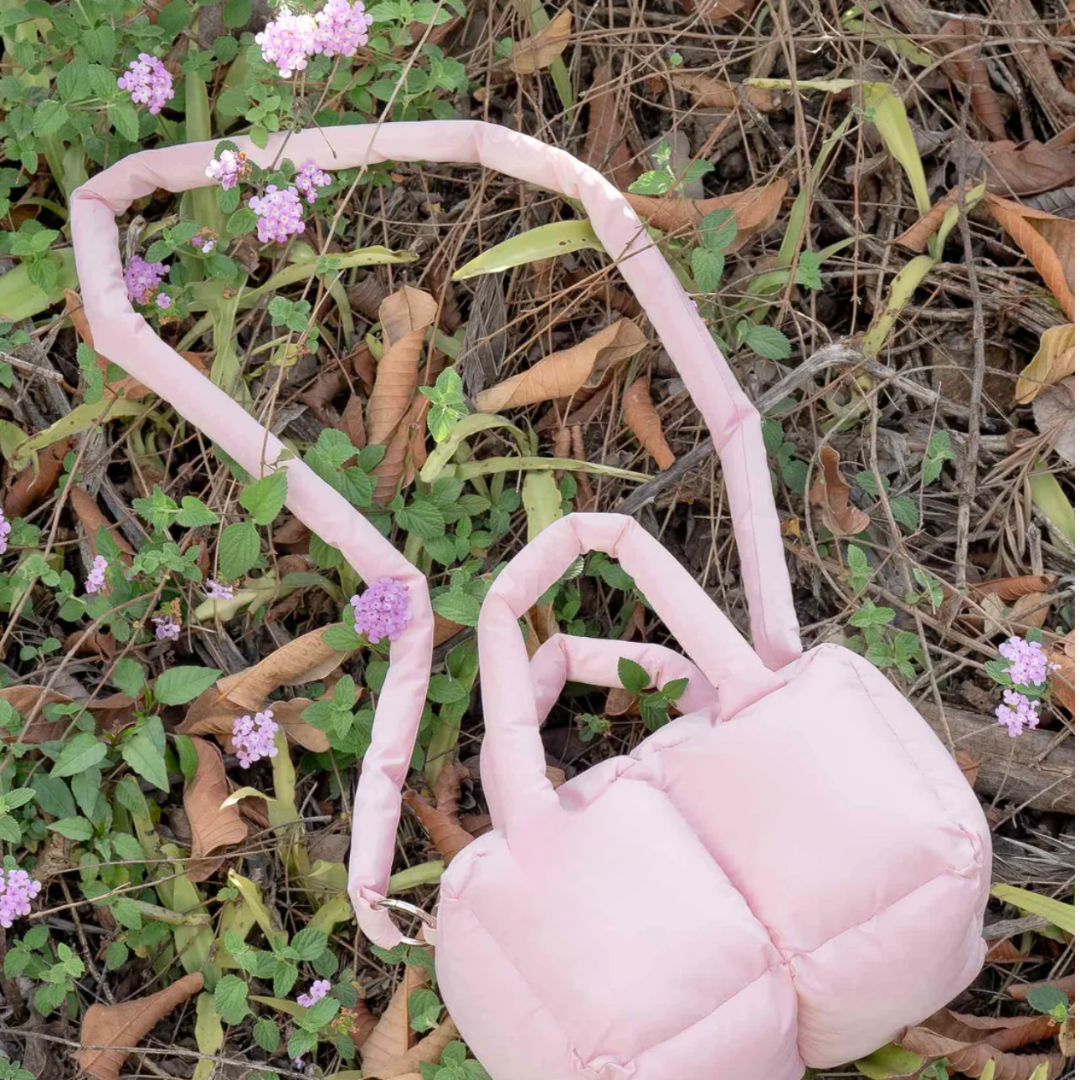 PINK MINI CLOUD PUFFER DUFFLE BAG