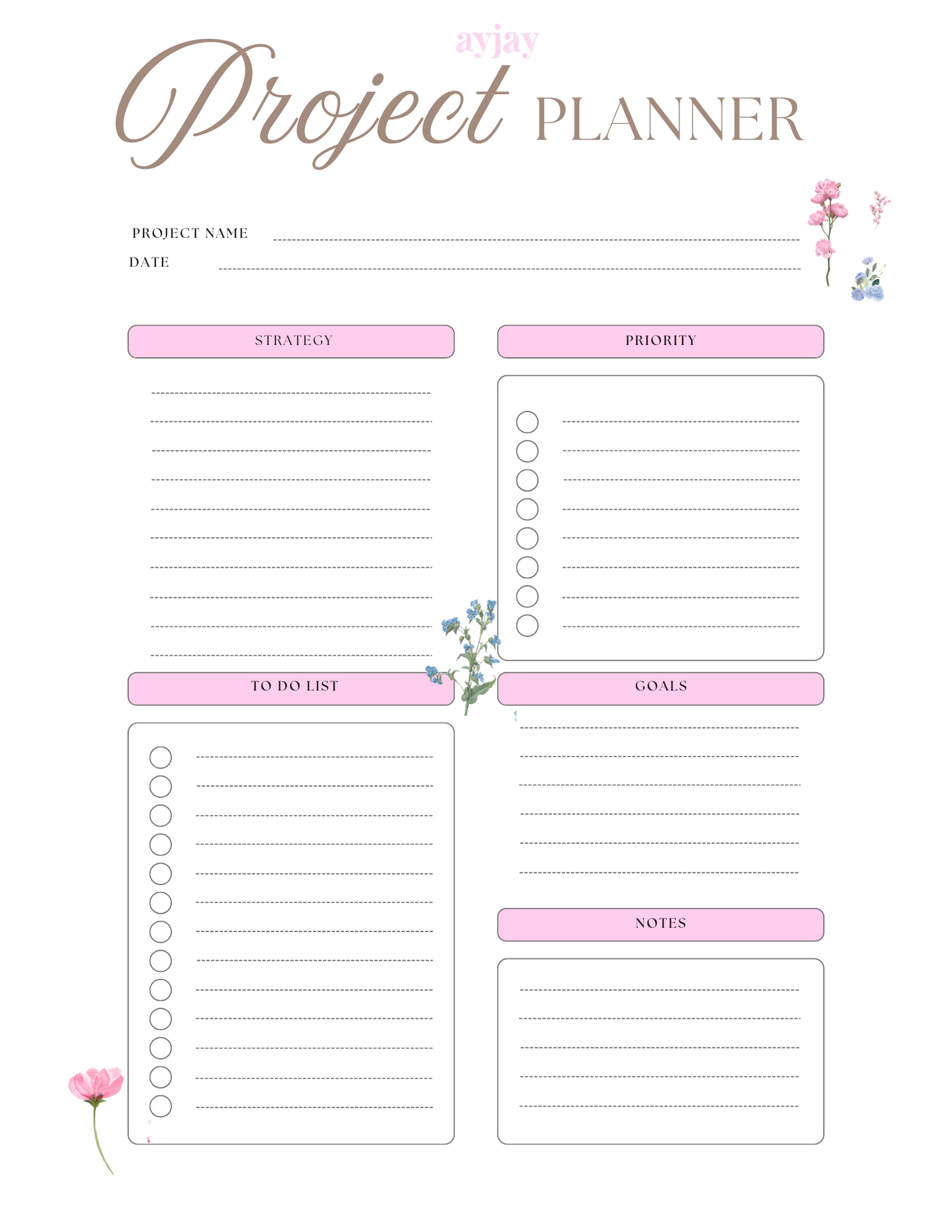 AYJAY PROJECT PLANNER