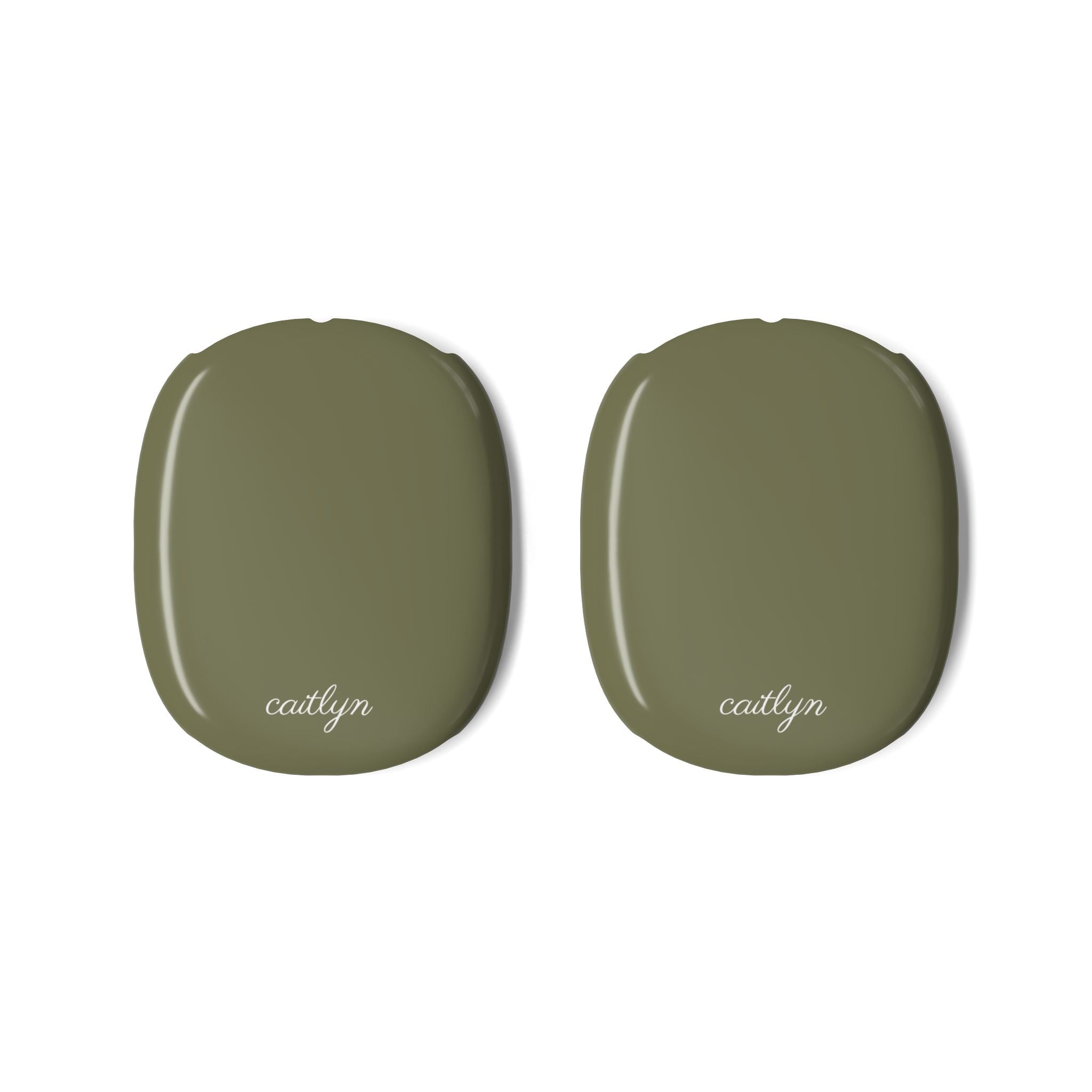 PERSONALIZED CUSTOM NAME OLIVE GREEN AIRPODS MAX CASE COVERS – AYJAY