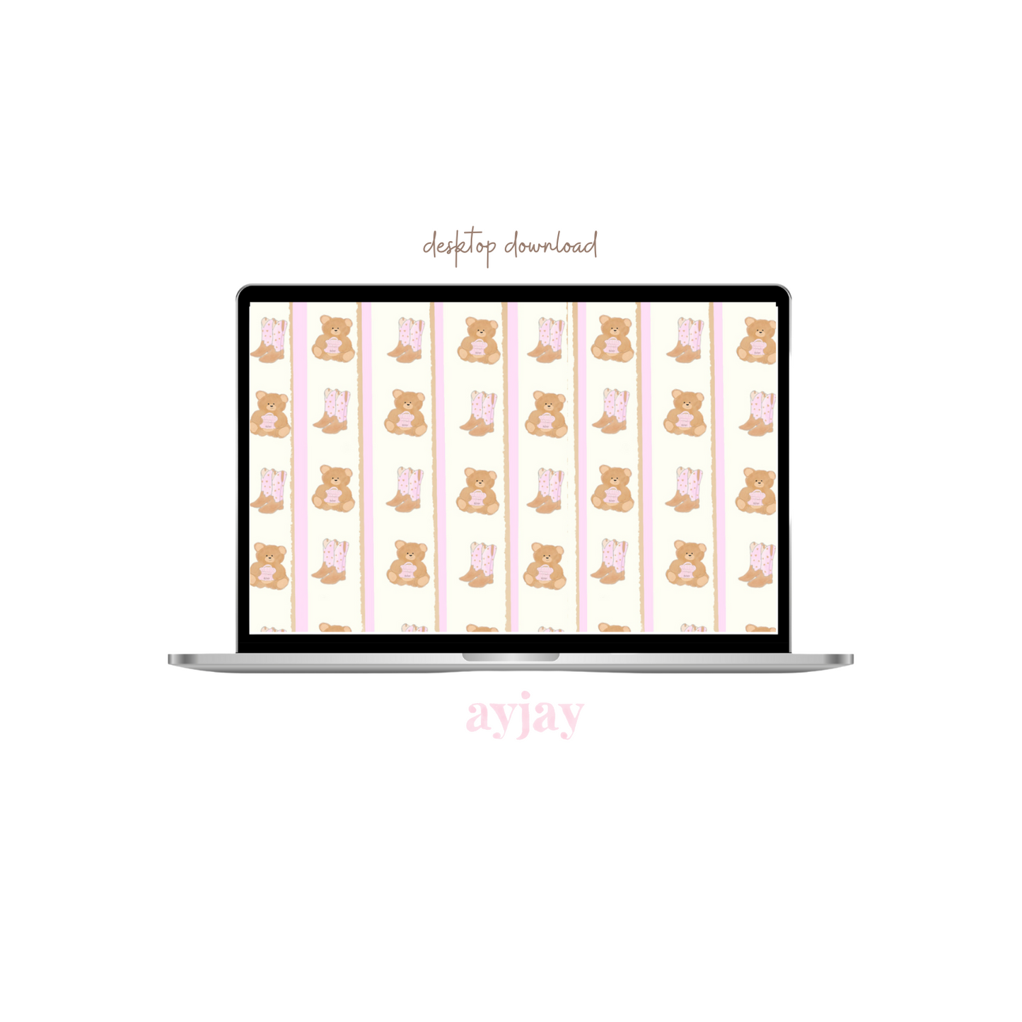 AYJAY PINK BEAR & BOOTS SCREENSAVER