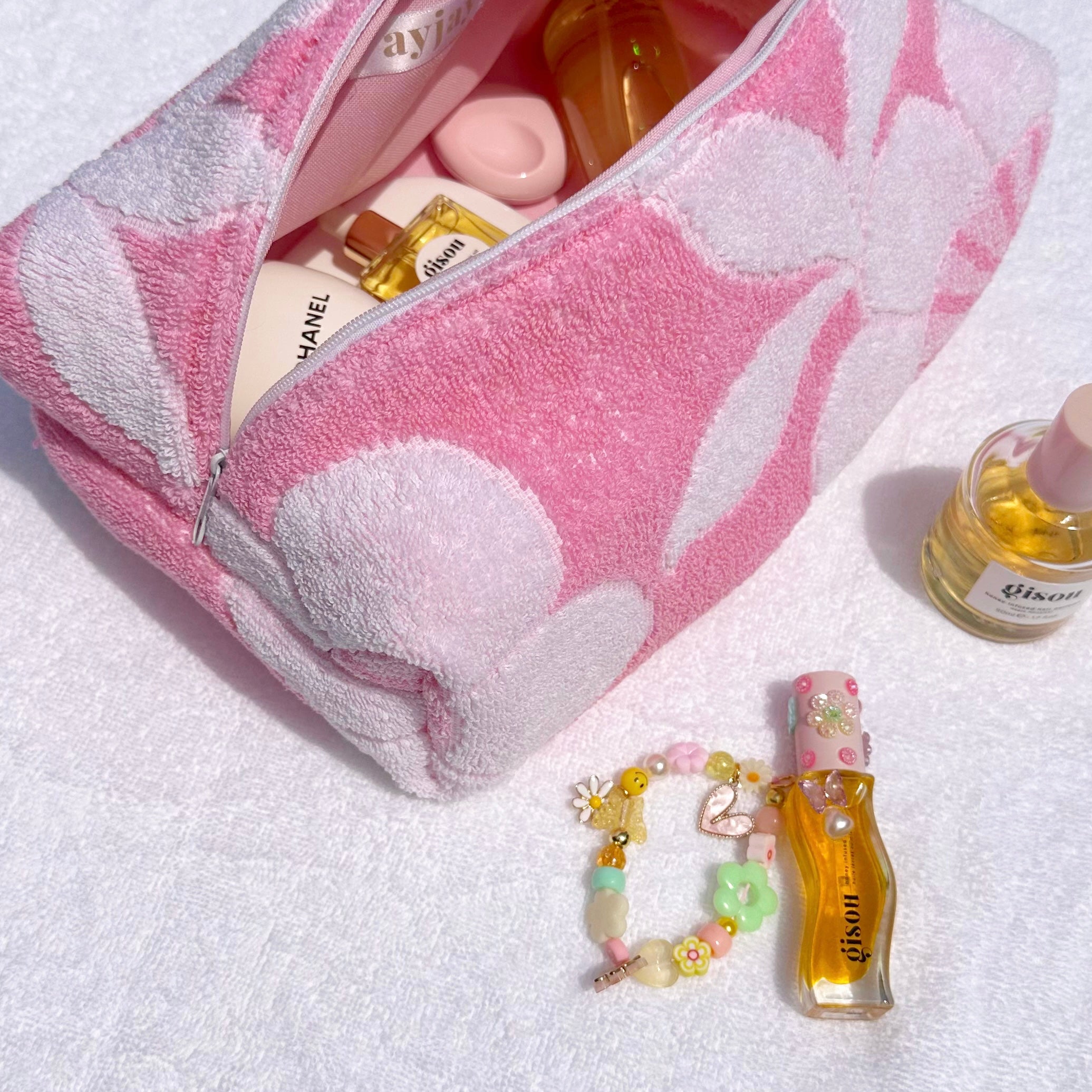 VINTAGE TEDDY PINK DAISY-AYJAY