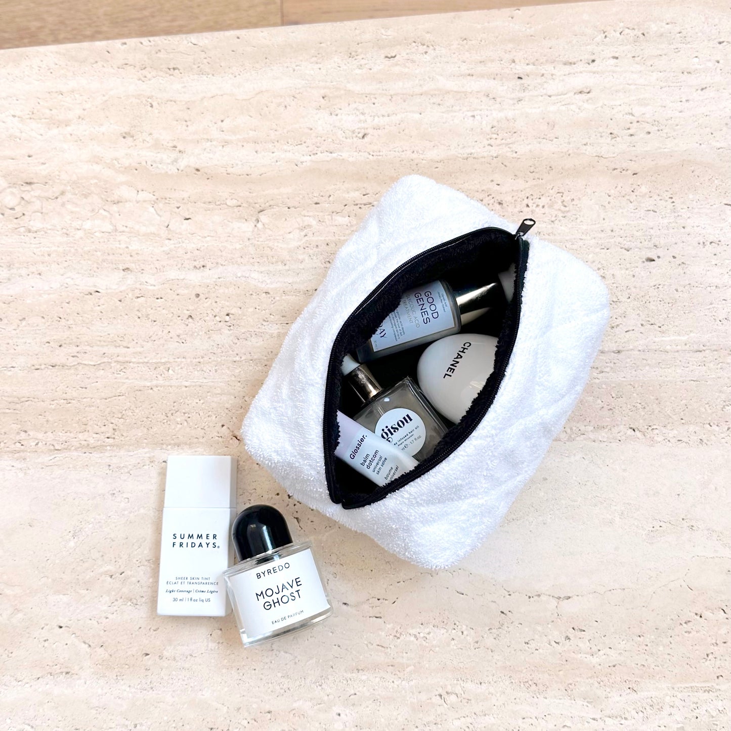 BLACK & WHITE TEDDY MAKE-UP BAG-AYJAY