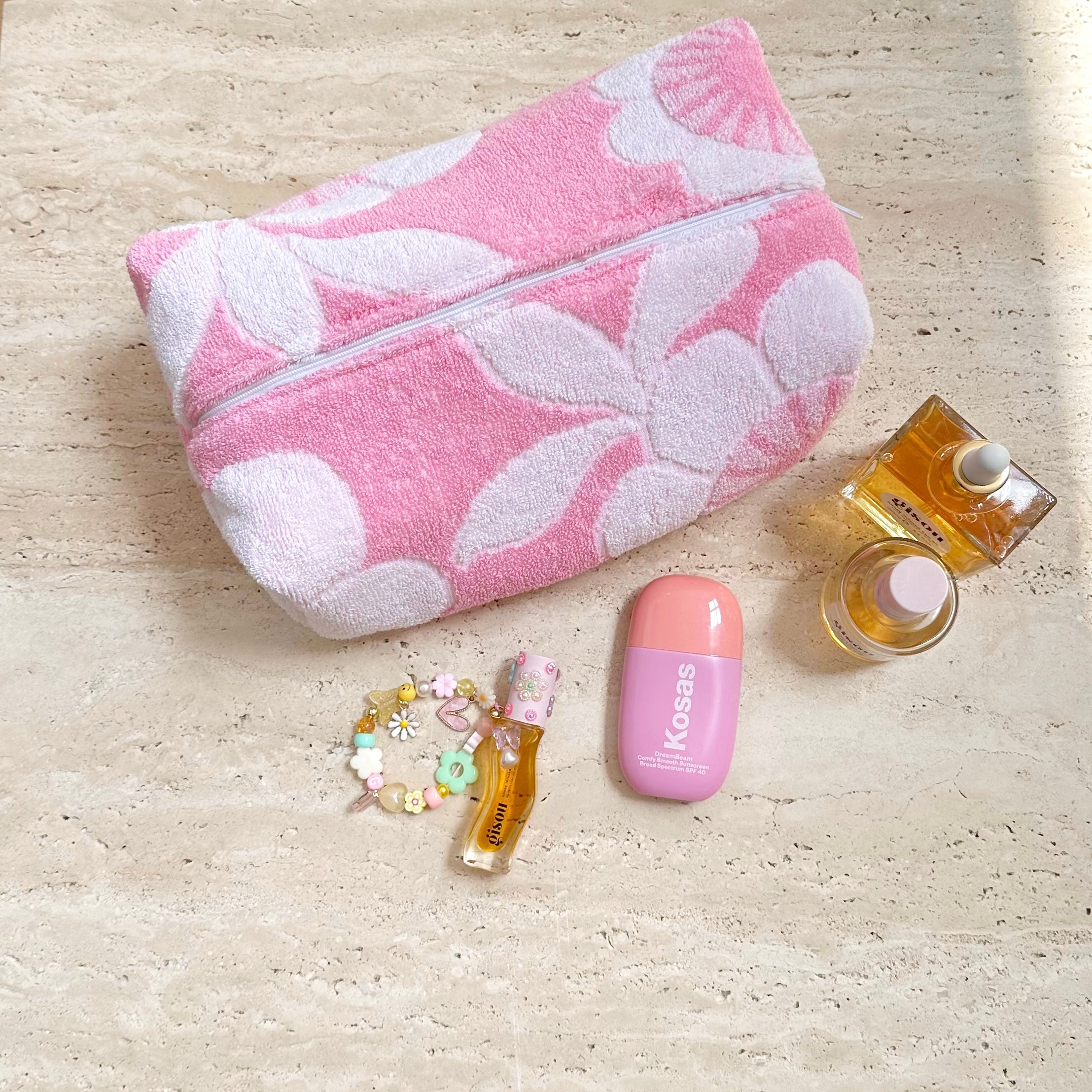 VINTAGE TEDDY PINK DAISY-AYJAY