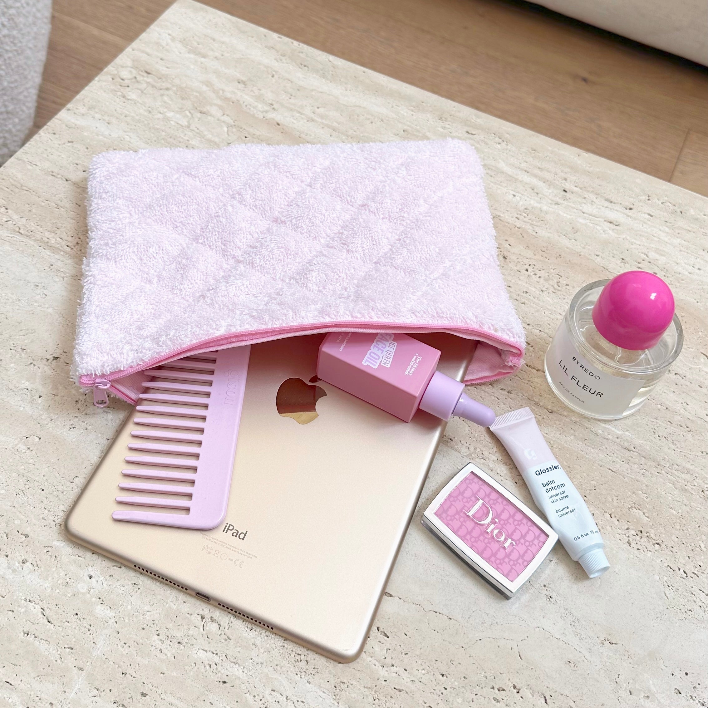 BABY PINK TEDDY IPAD SLEEVE-AYJAY