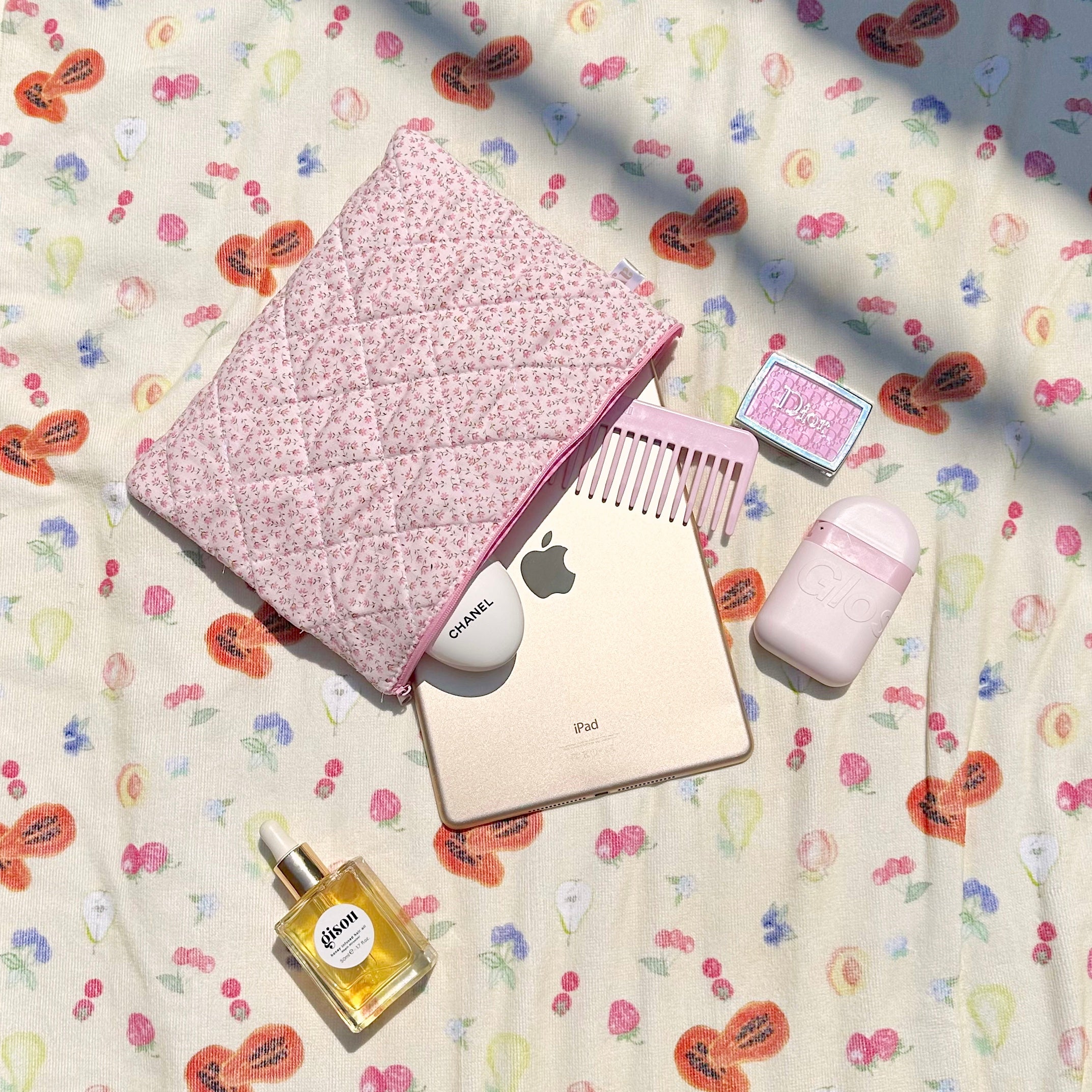 PINK DITSY IPAD SLEEVE-AYJAY