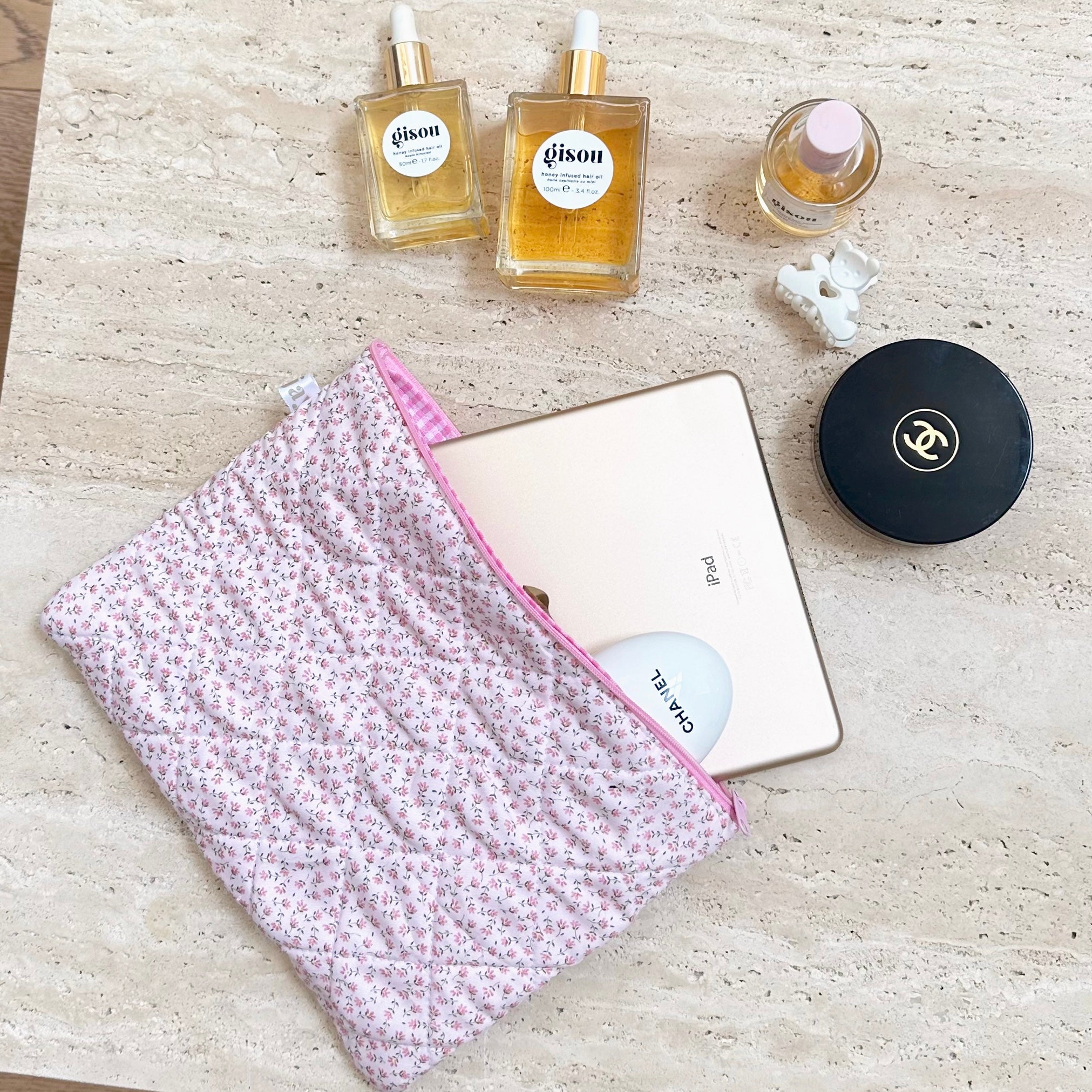 PINK DITSY IPAD SLEEVE-AYJAY