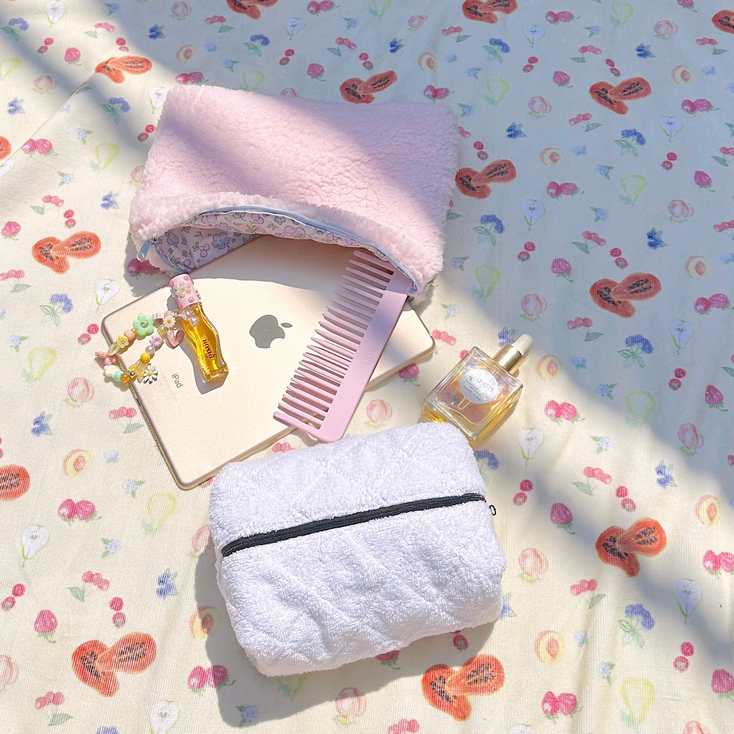 BLACK & WHITE TEDDY MAKE-UP BAG-AYJAY