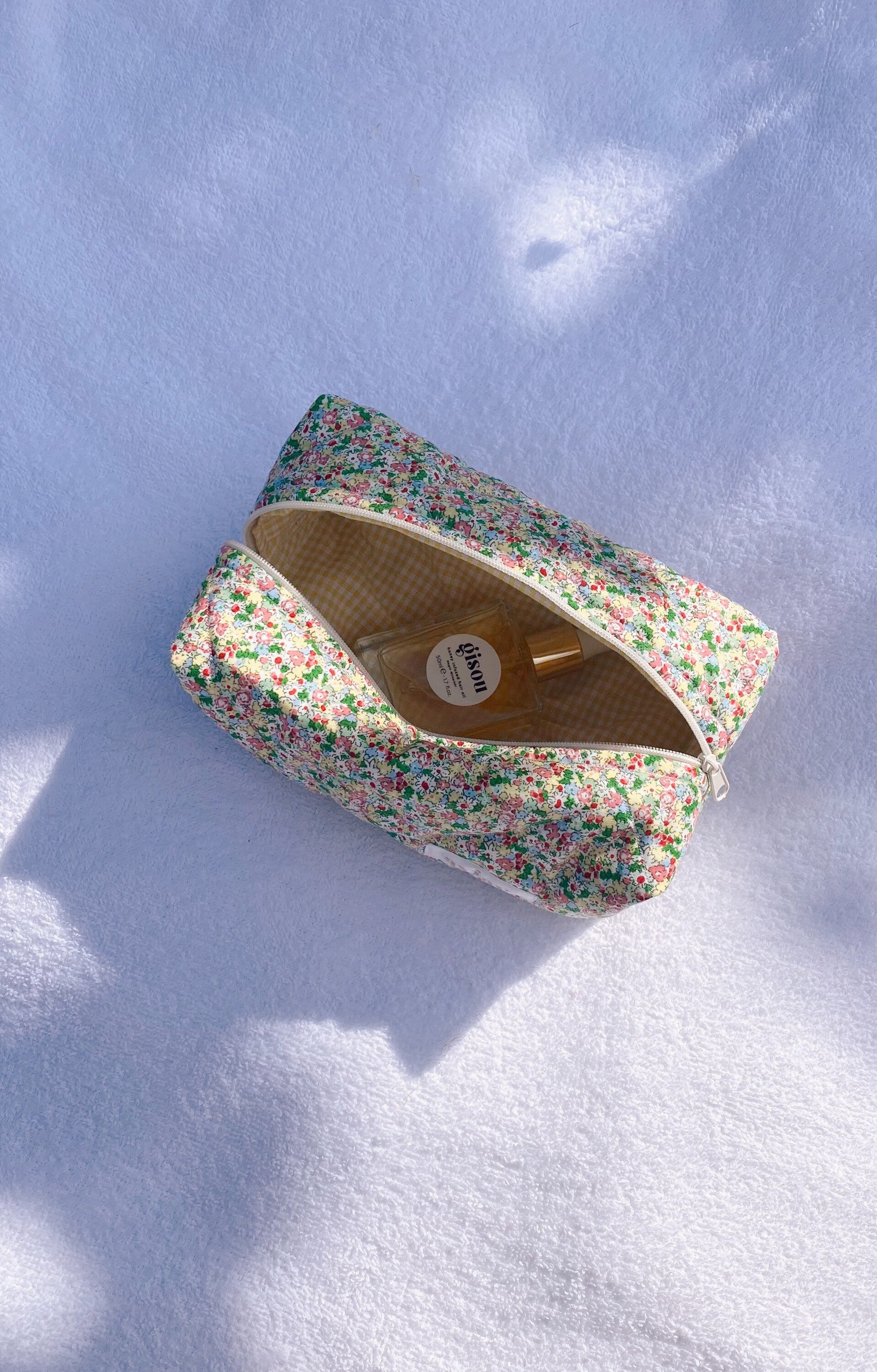 GREEN FLORAL MAKE-UP BAG-AYJAY