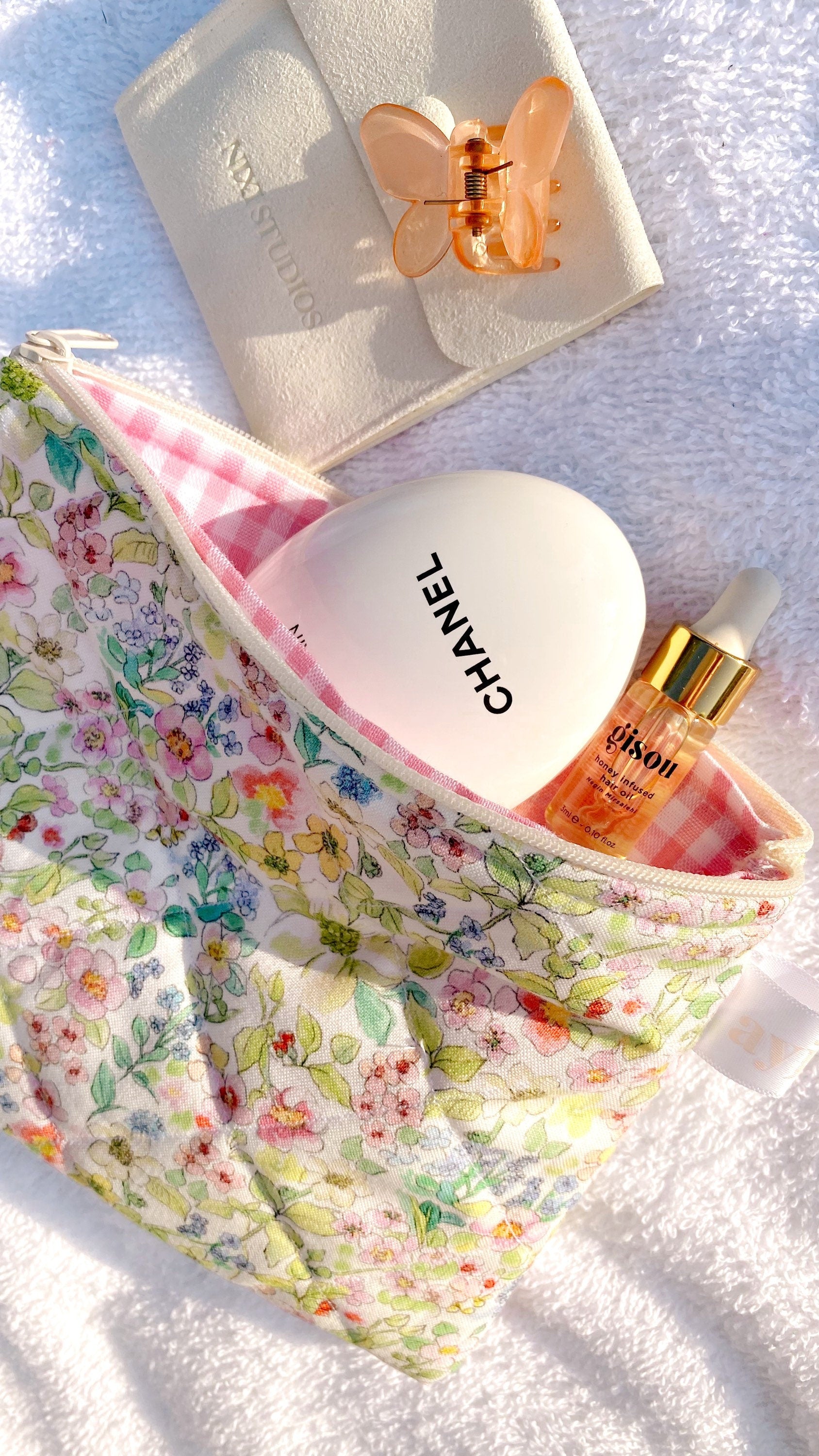 VINTAGE FLORAL POUCH-AYJAY