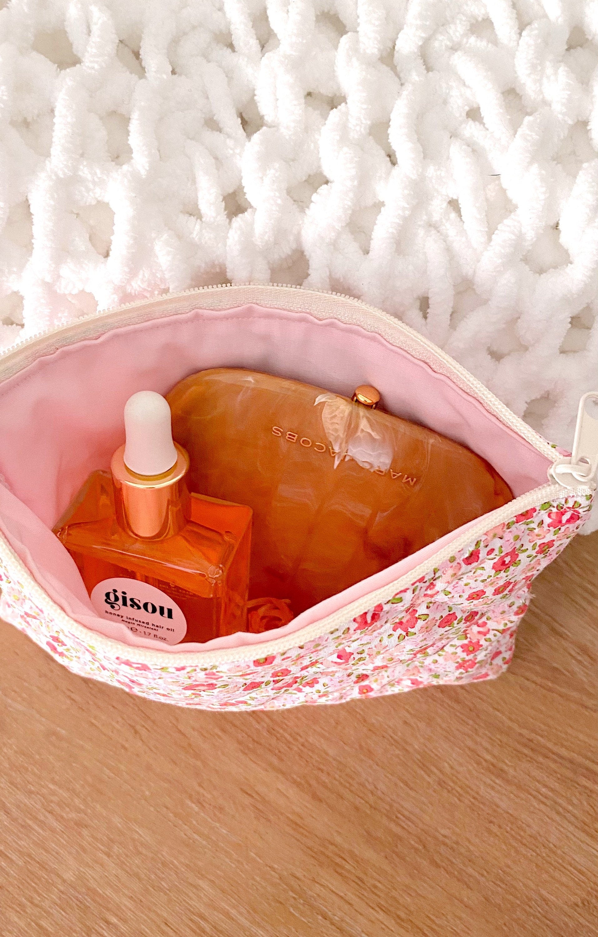 RED FLORAL POUCH-AYJAY