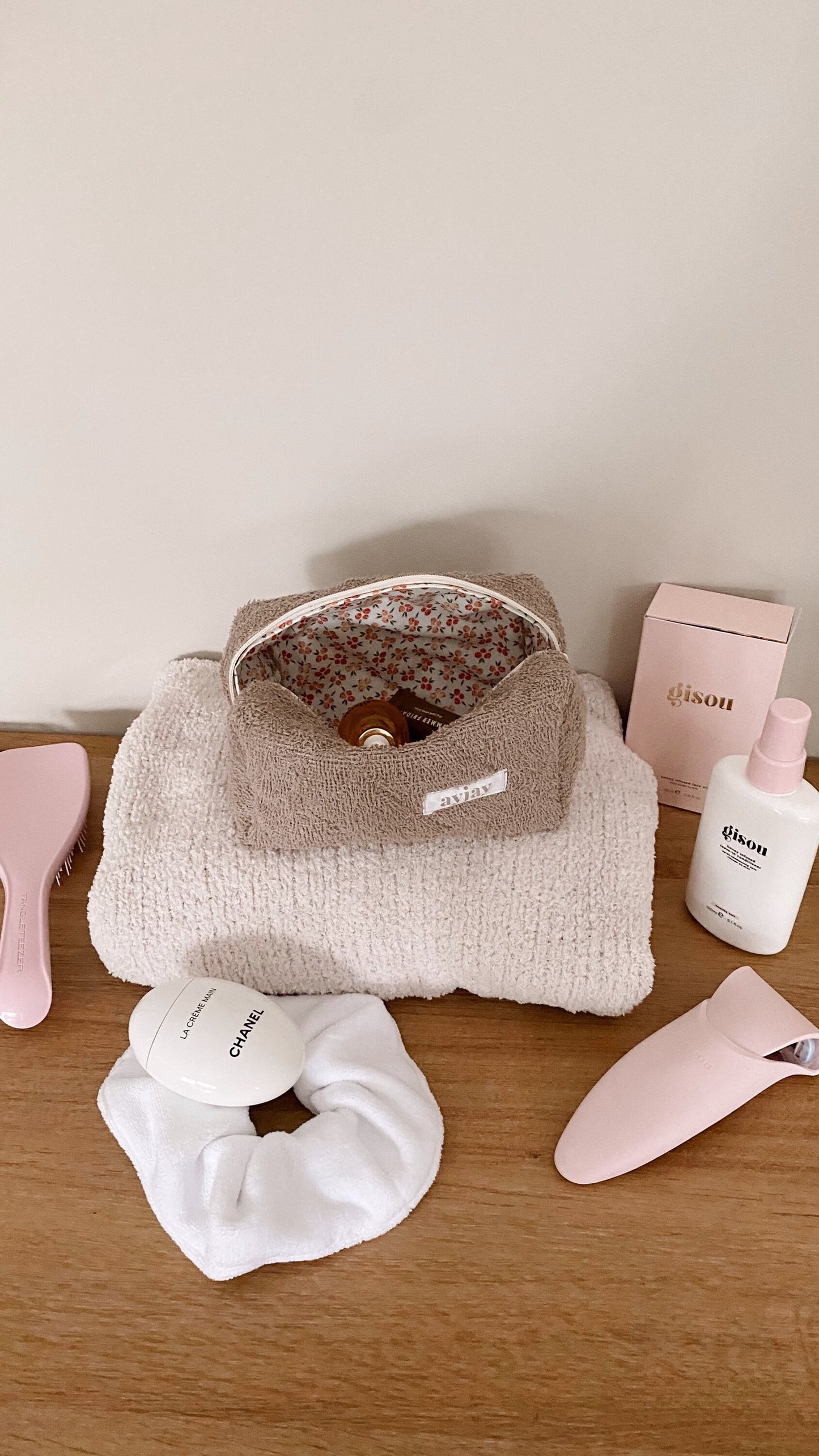 BROWN TEDDY MAKE-UP BAG-AYJAY