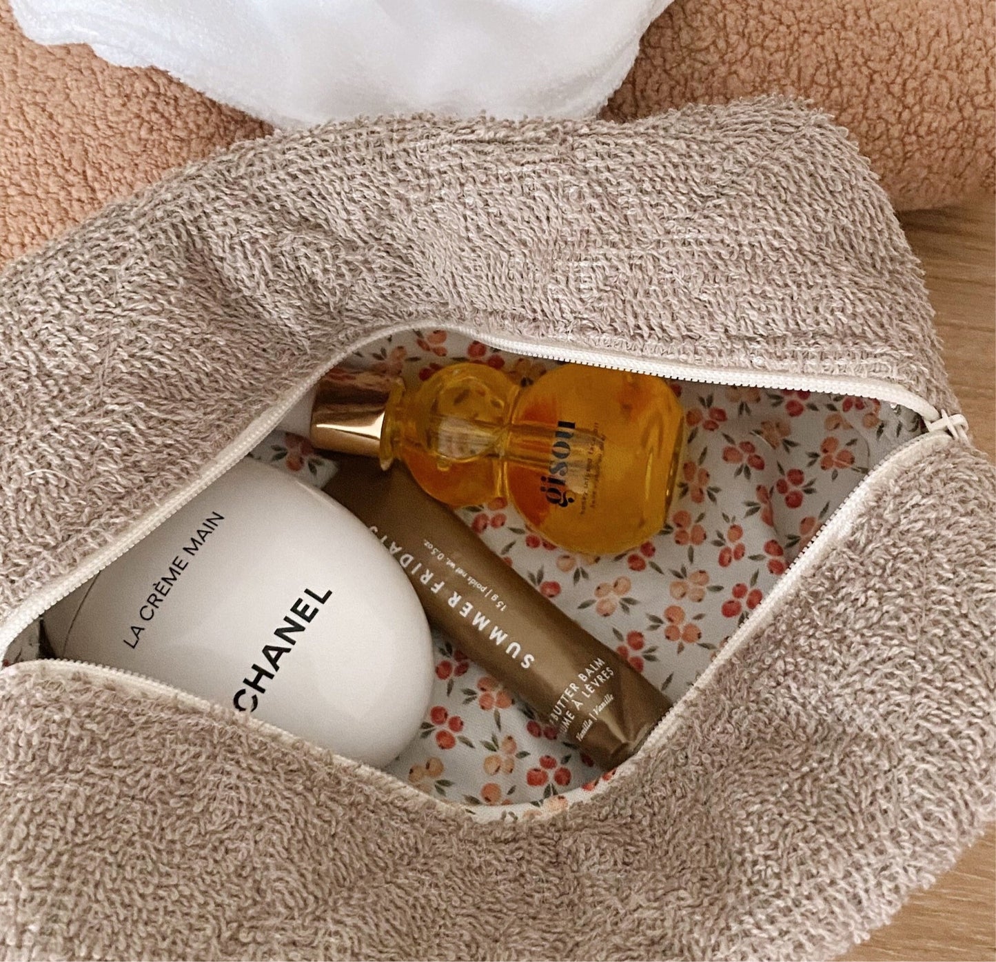 BROWN TEDDY MAKE-UP BAG-AYJAY