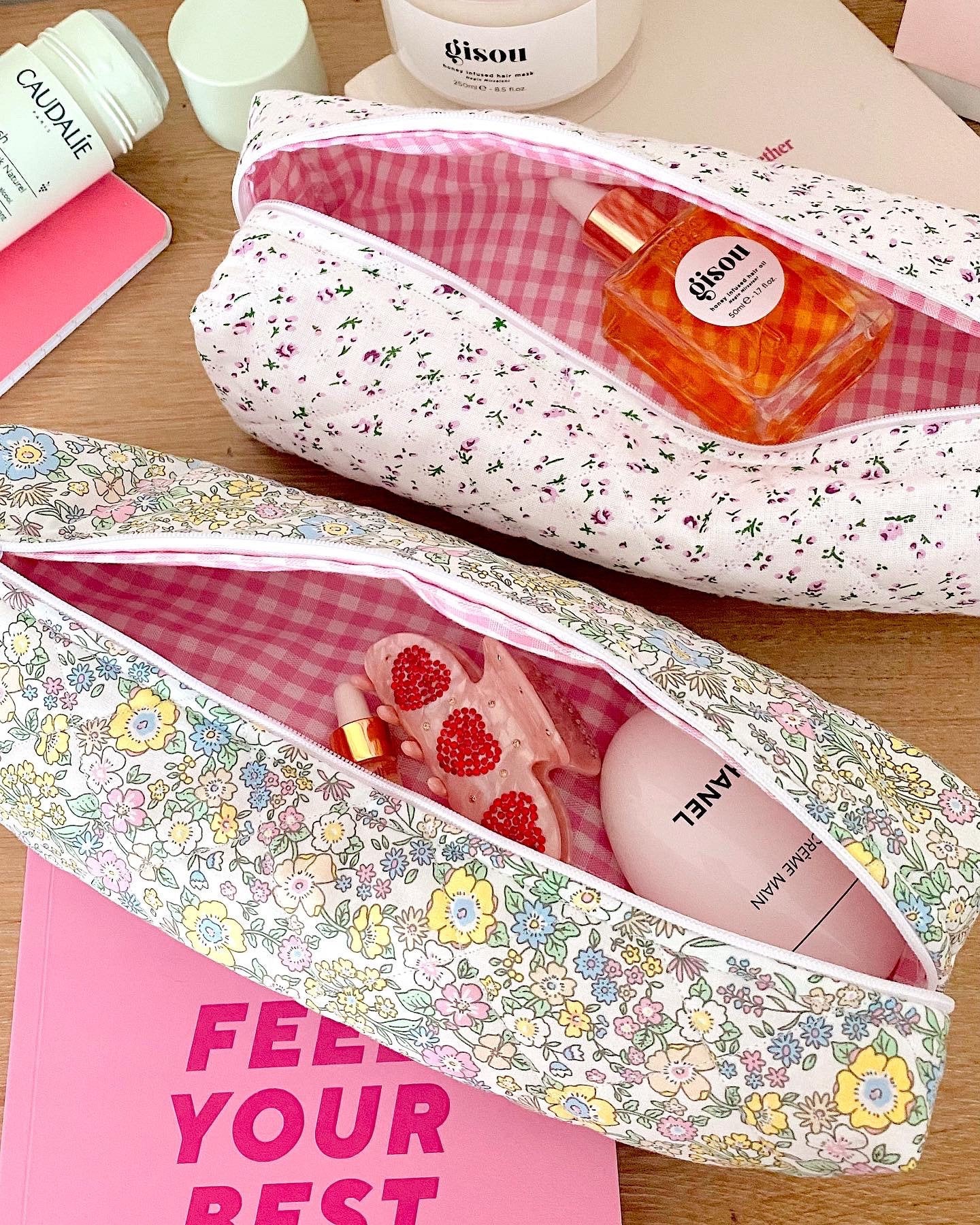 PASTEL FLORAL PENCIL CASE-AYJAY