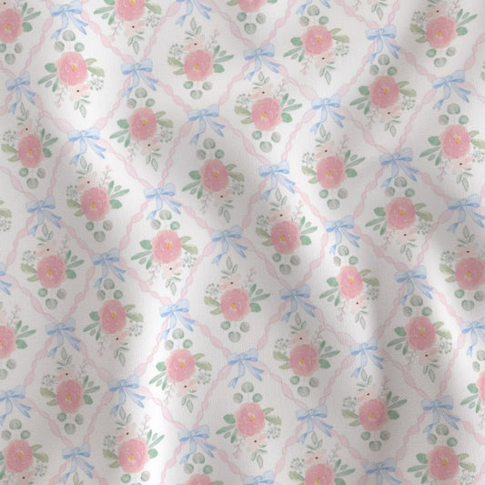 RED ROSES FLORAL RIBBON