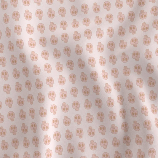 VINTAGE PINK HALLOWEEN SKULLS