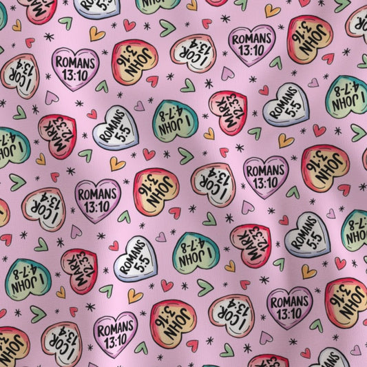 PINK BIBLE VERSES HEARTS