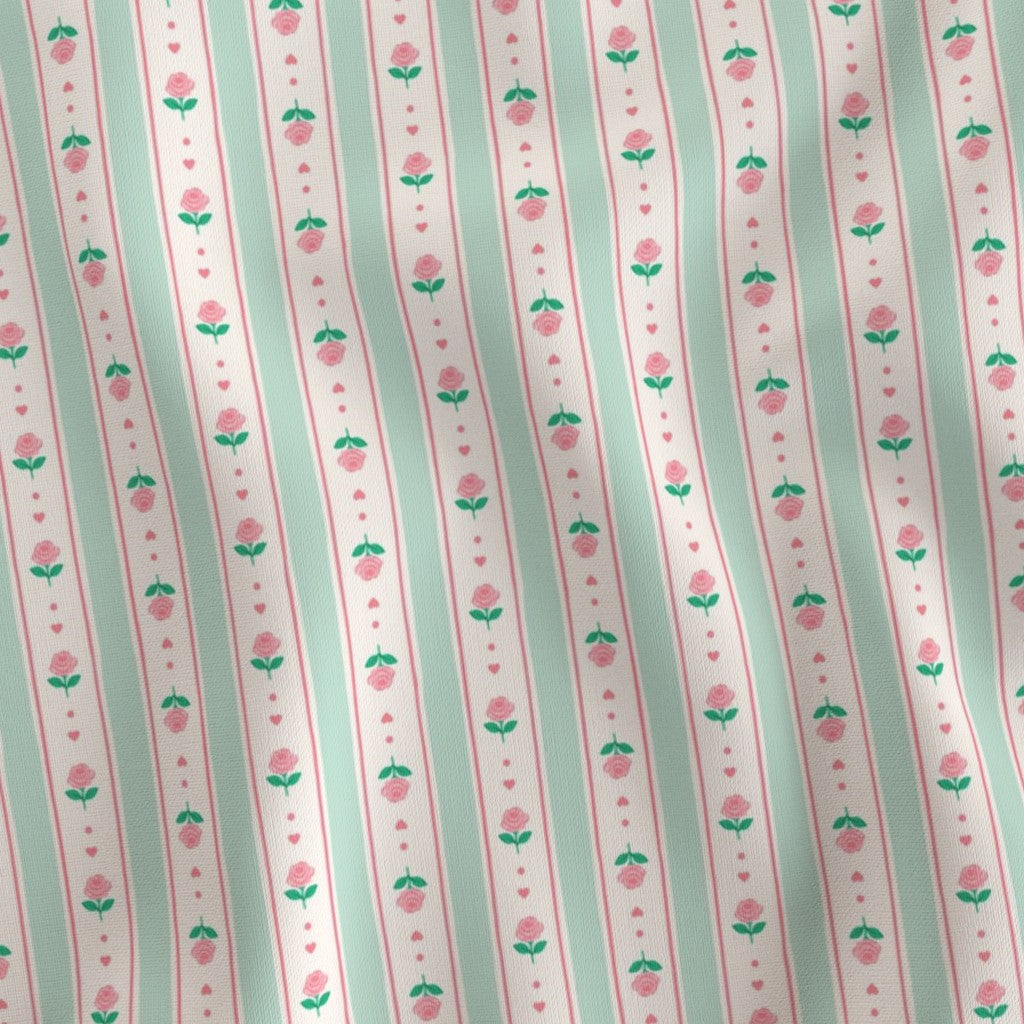 MINT DOLLHOUSE STRIPES