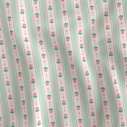 MINT DOLLHOUSE STRIPES