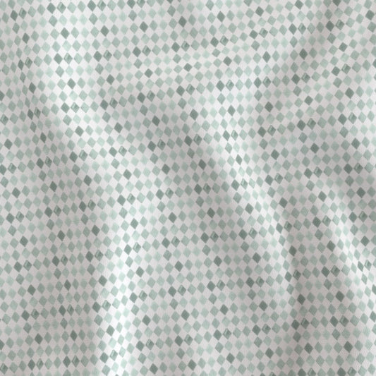 SOFT SAGE GREEN DIAMOND PRINT