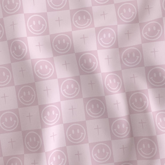 PINK SMILEY CROSS