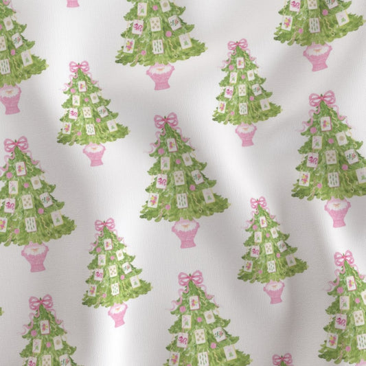 PINK MAHJONG CHRISTMAS TREES