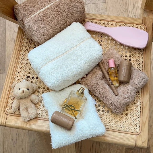 CREAM SOFT TEDDY CLOUD COASTER