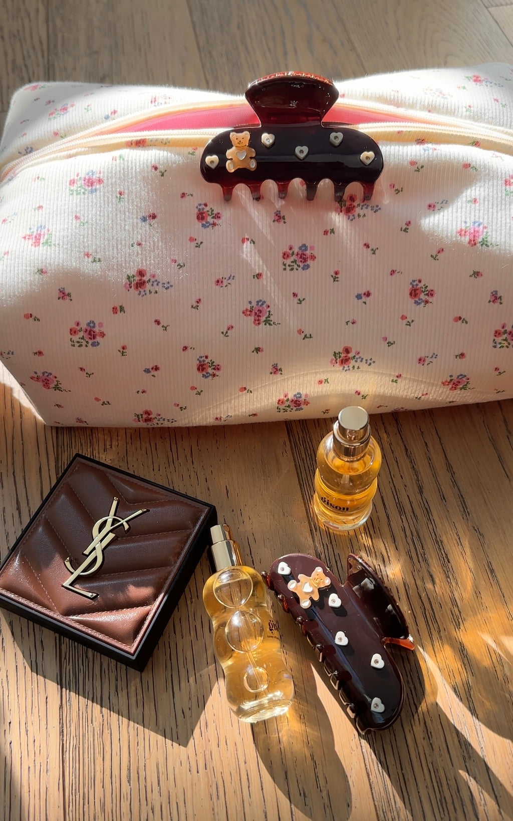 BROWN TEDDY BEAR HAIR CLAW