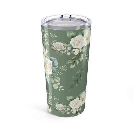 GREEN ROSES TUMBLER