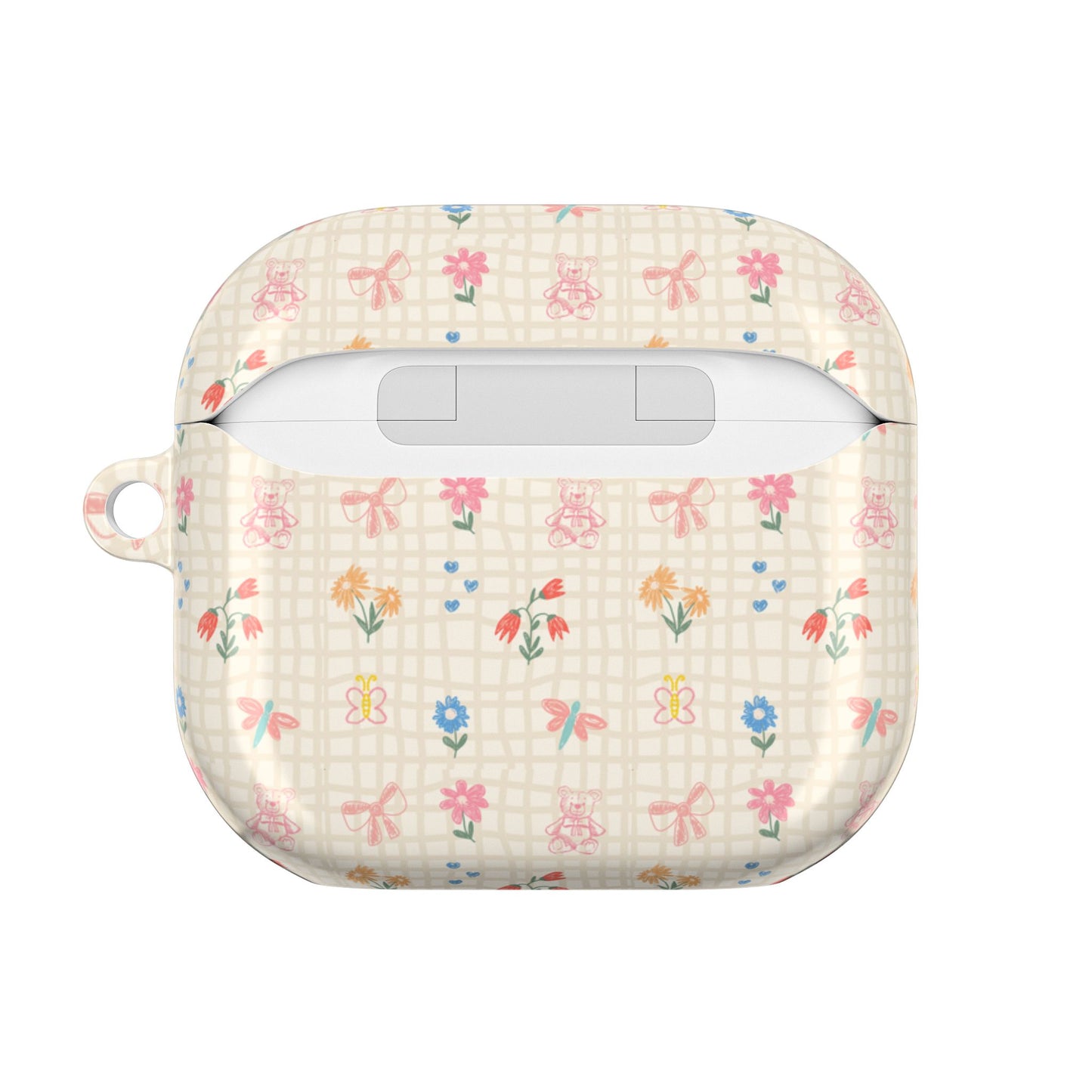 BEIGE GINGHAM AIRPOD CASE